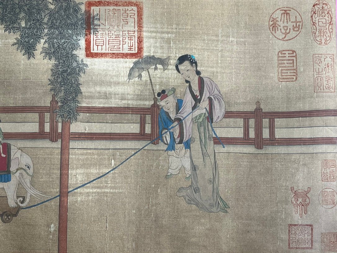 Chinese scroll painting Zhou Fang