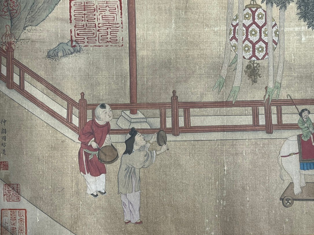 Chinese scroll painting Zhou Fang