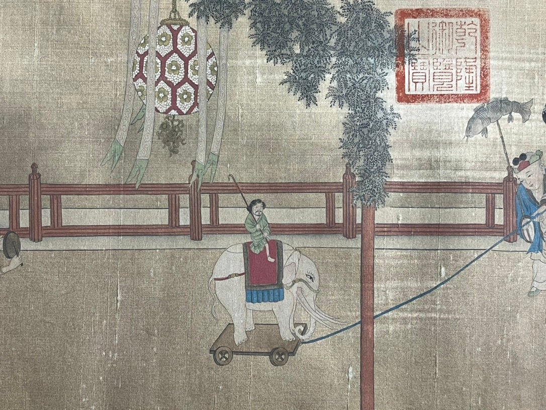 Chinese scroll painting Zhou Fang