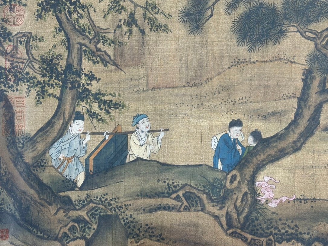 Chinese scroll painting Liu Songnian