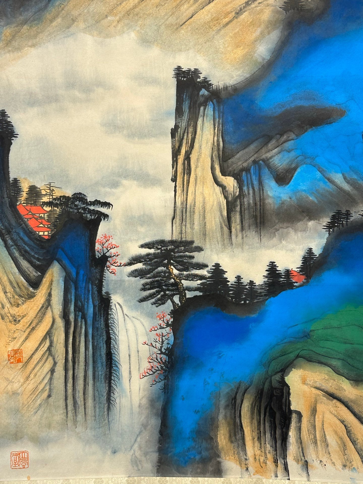 Chinese scroll painting Zhang Daqian