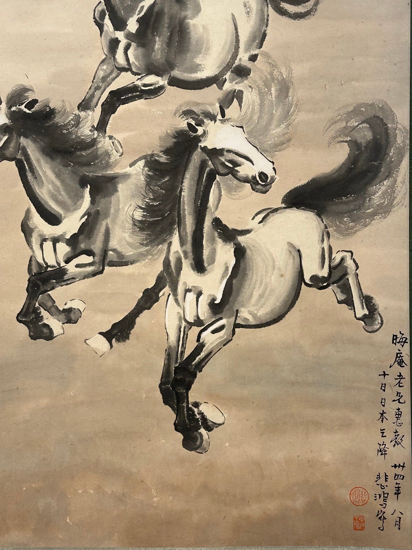 Chinese scroll painting Xu Beihong’