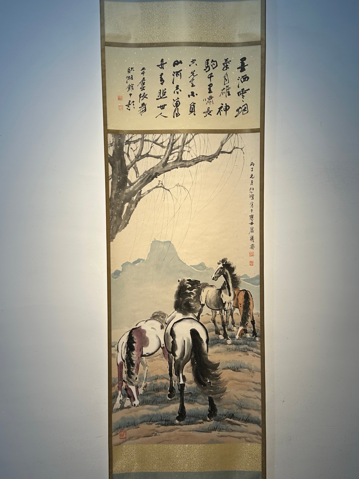 Chinese scroll painting Xu Beihong