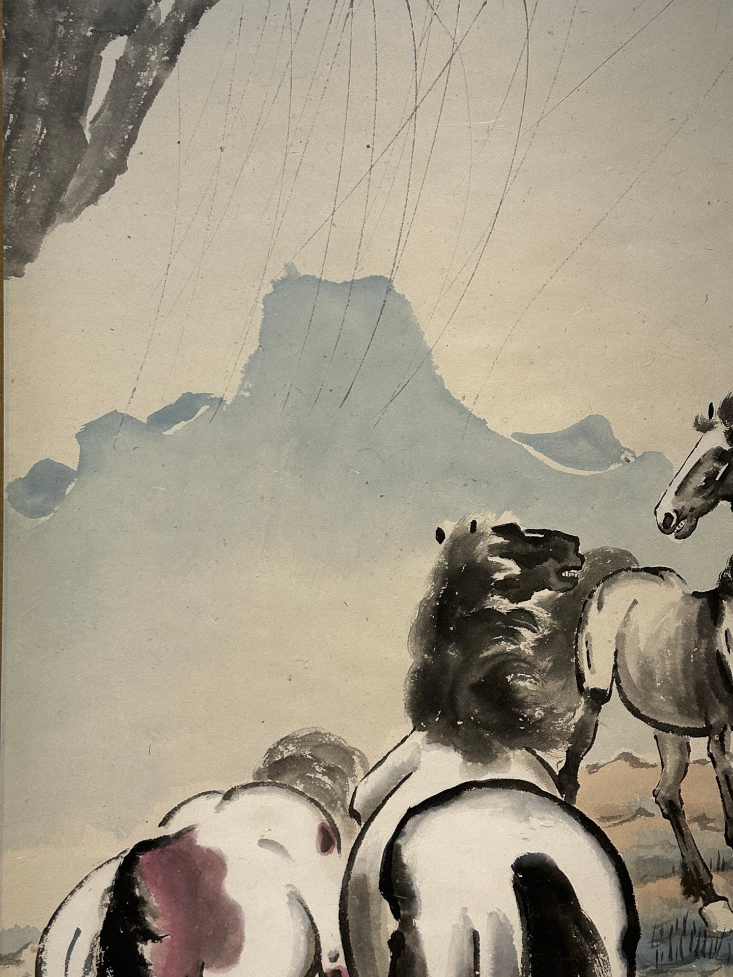 Chinese scroll painting Xu Beihong