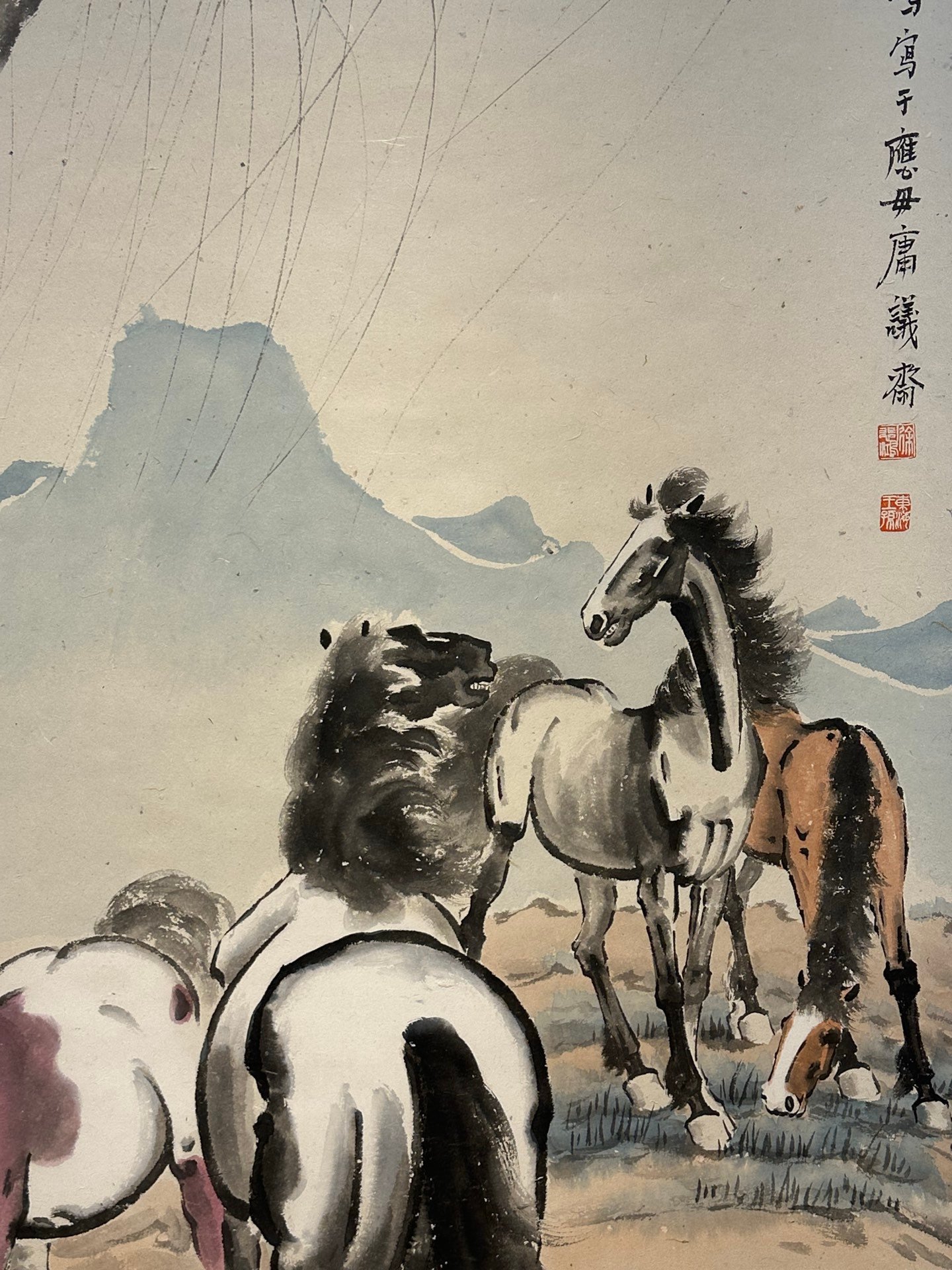 Chinese scroll painting Xu Beihong