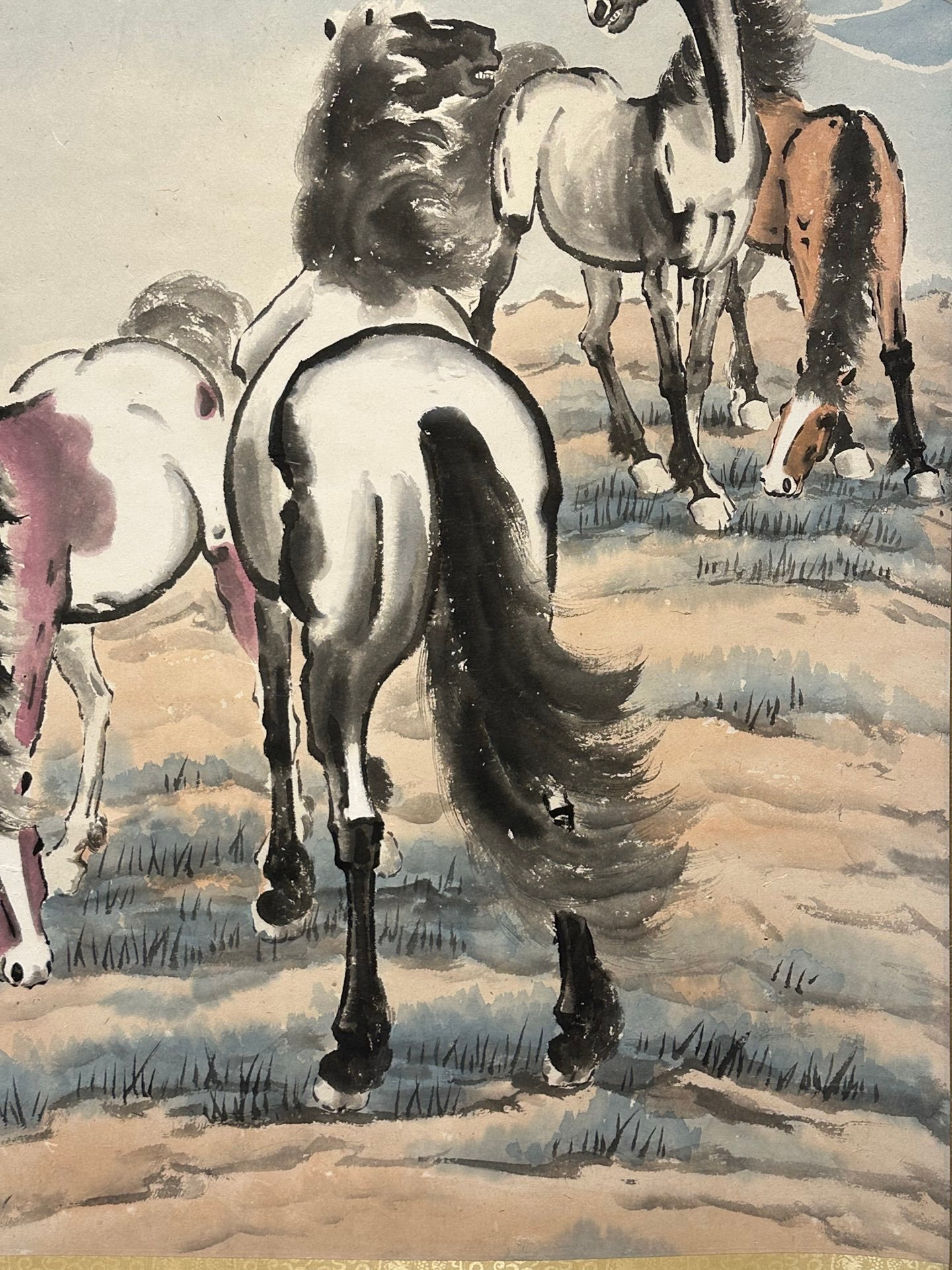Chinese scroll painting Xu Beihong