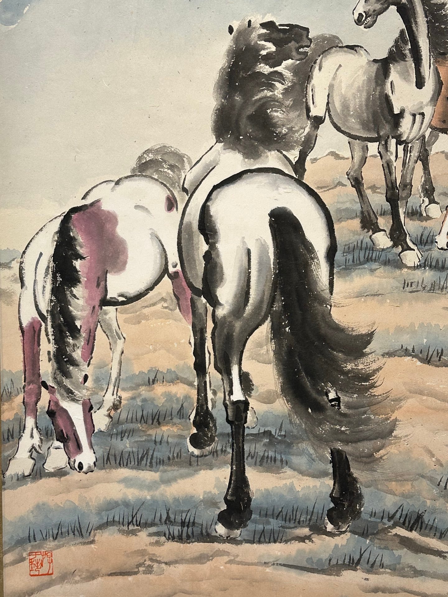 Chinese scroll painting Xu Beihong