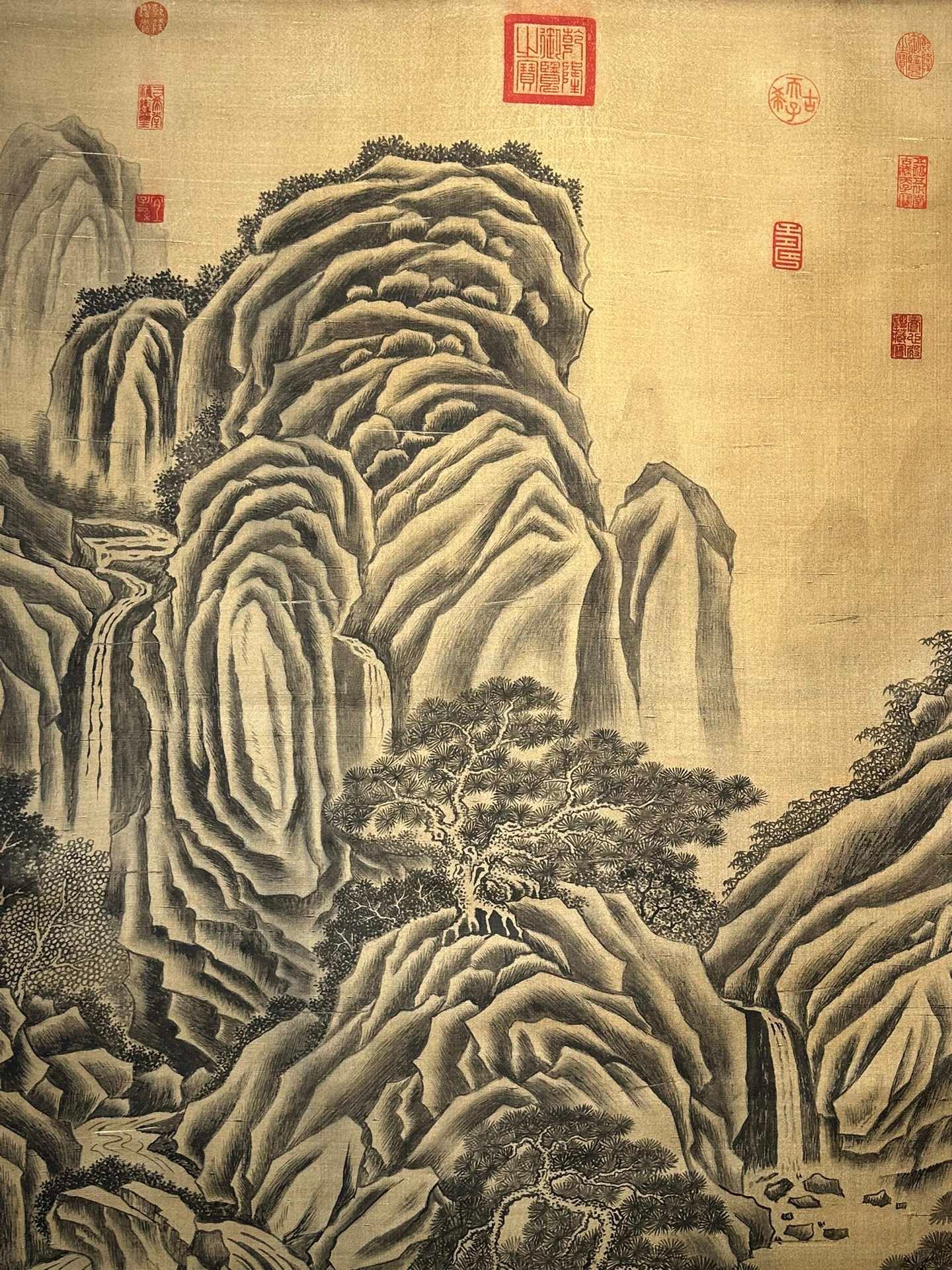 Chinese scroll painting Jing Hao