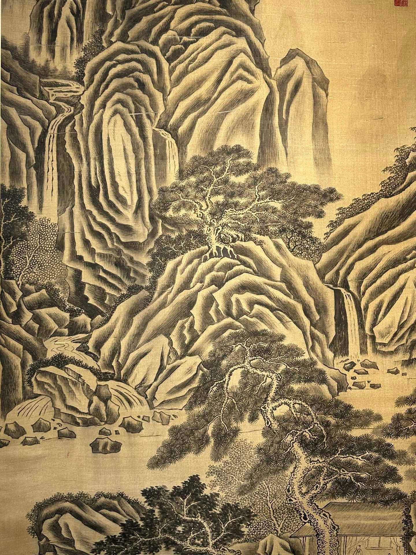 Chinese scroll painting Jing Hao