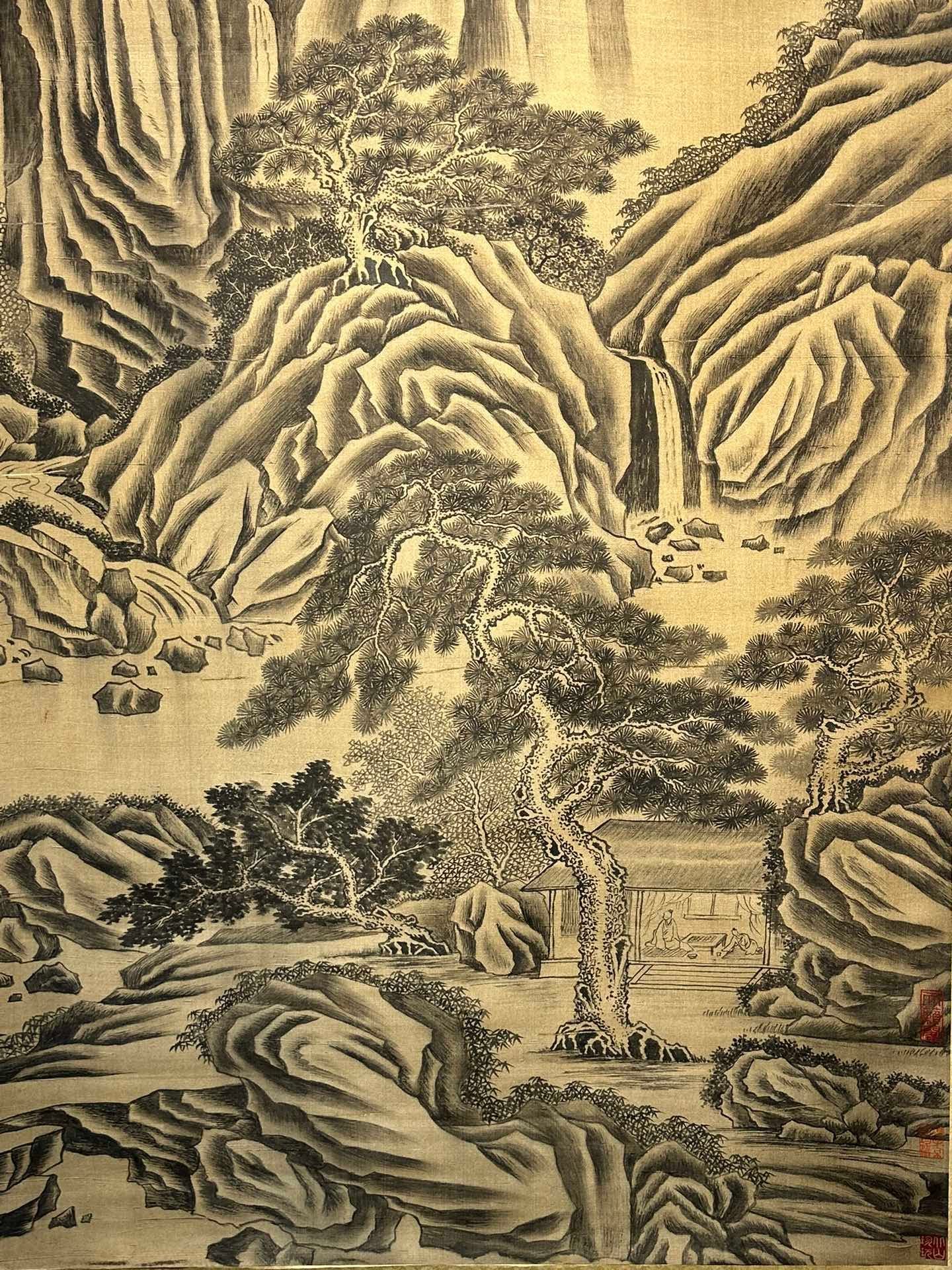 Chinese scroll painting Jing Hao