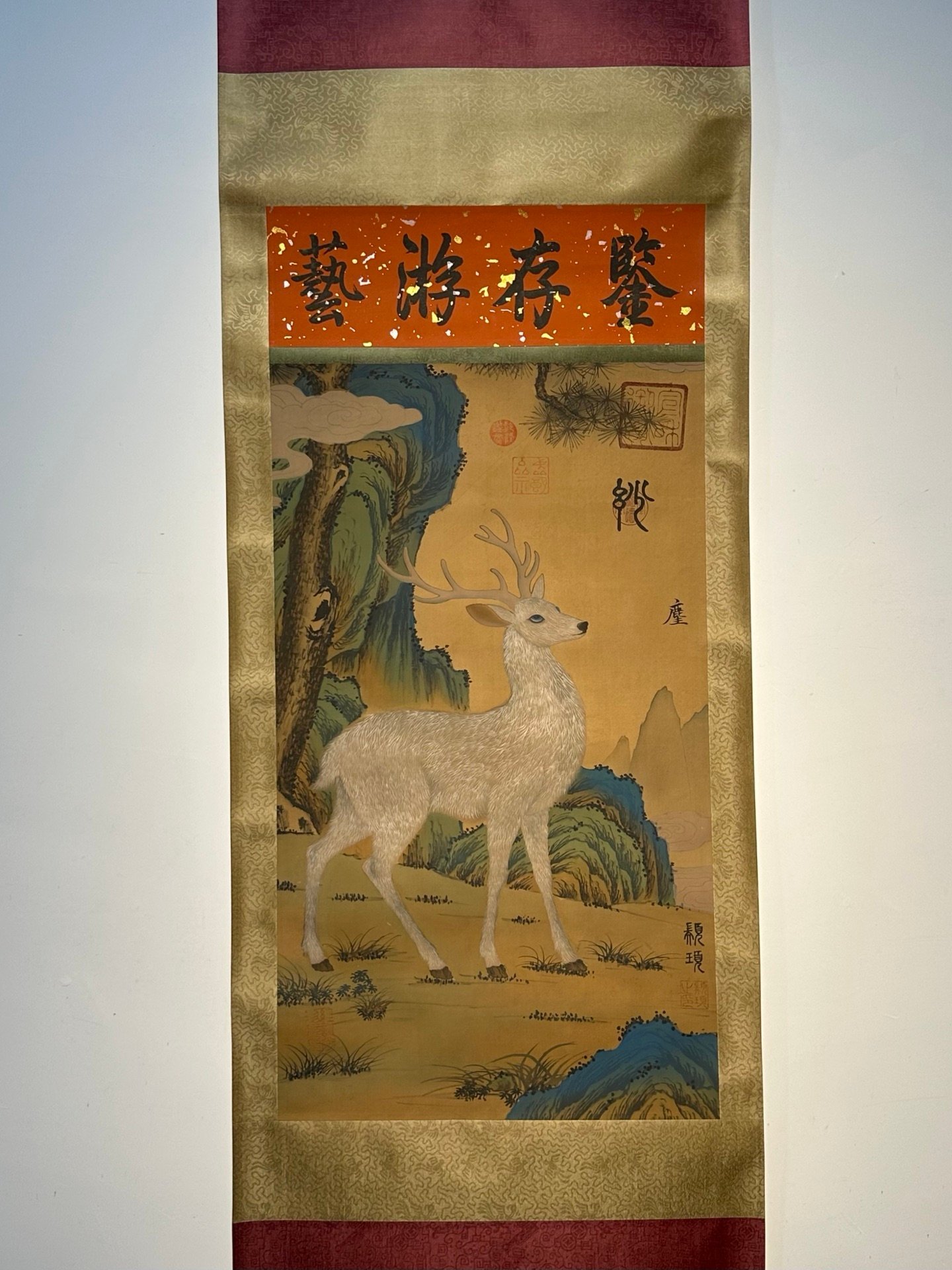 Chinese scroll painting Zhuanxu