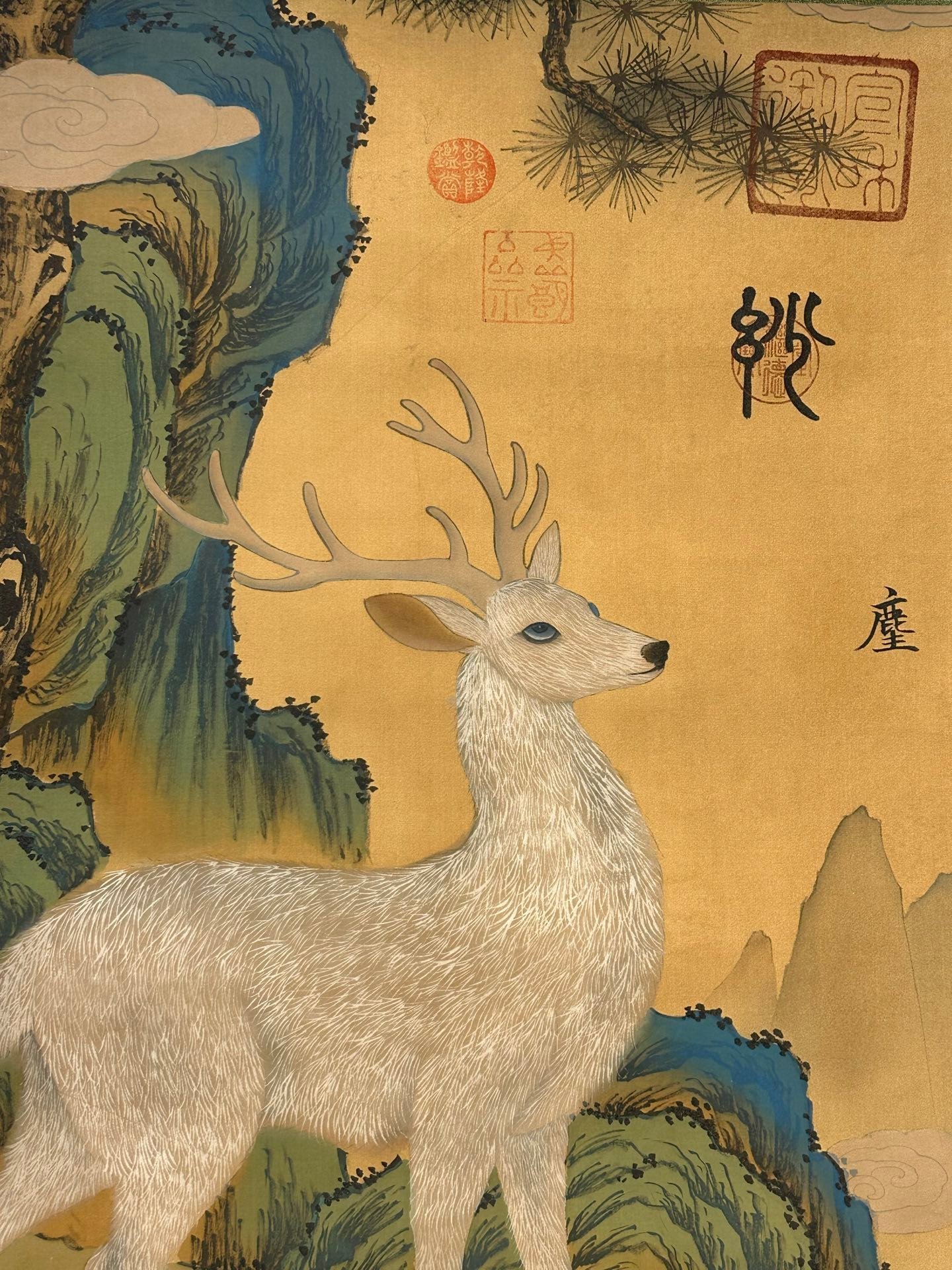 Chinese scroll painting Zhuanxu