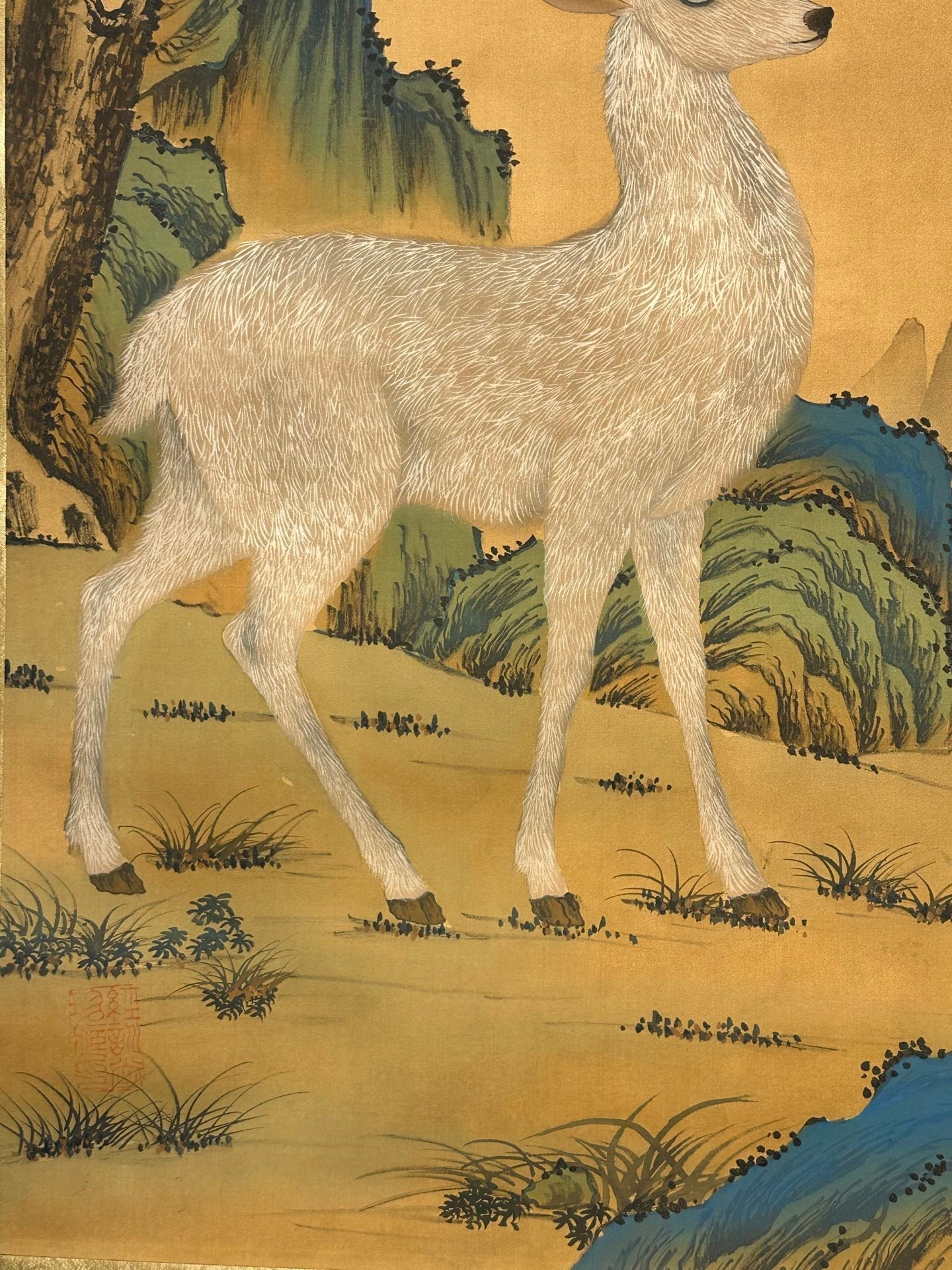 Chinese scroll painting Zhuanxu