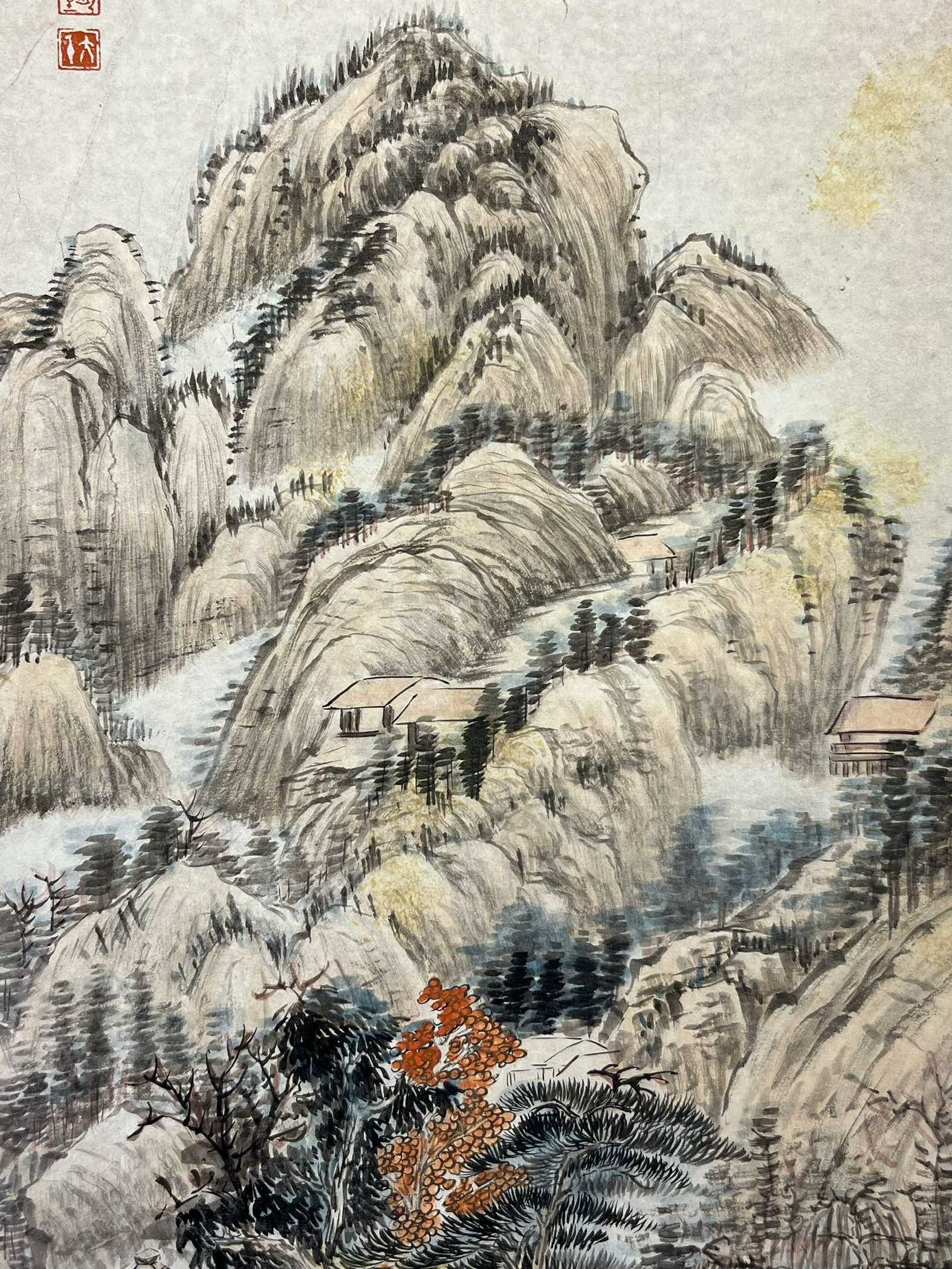 Chinese scroll painting Zhang Daqian