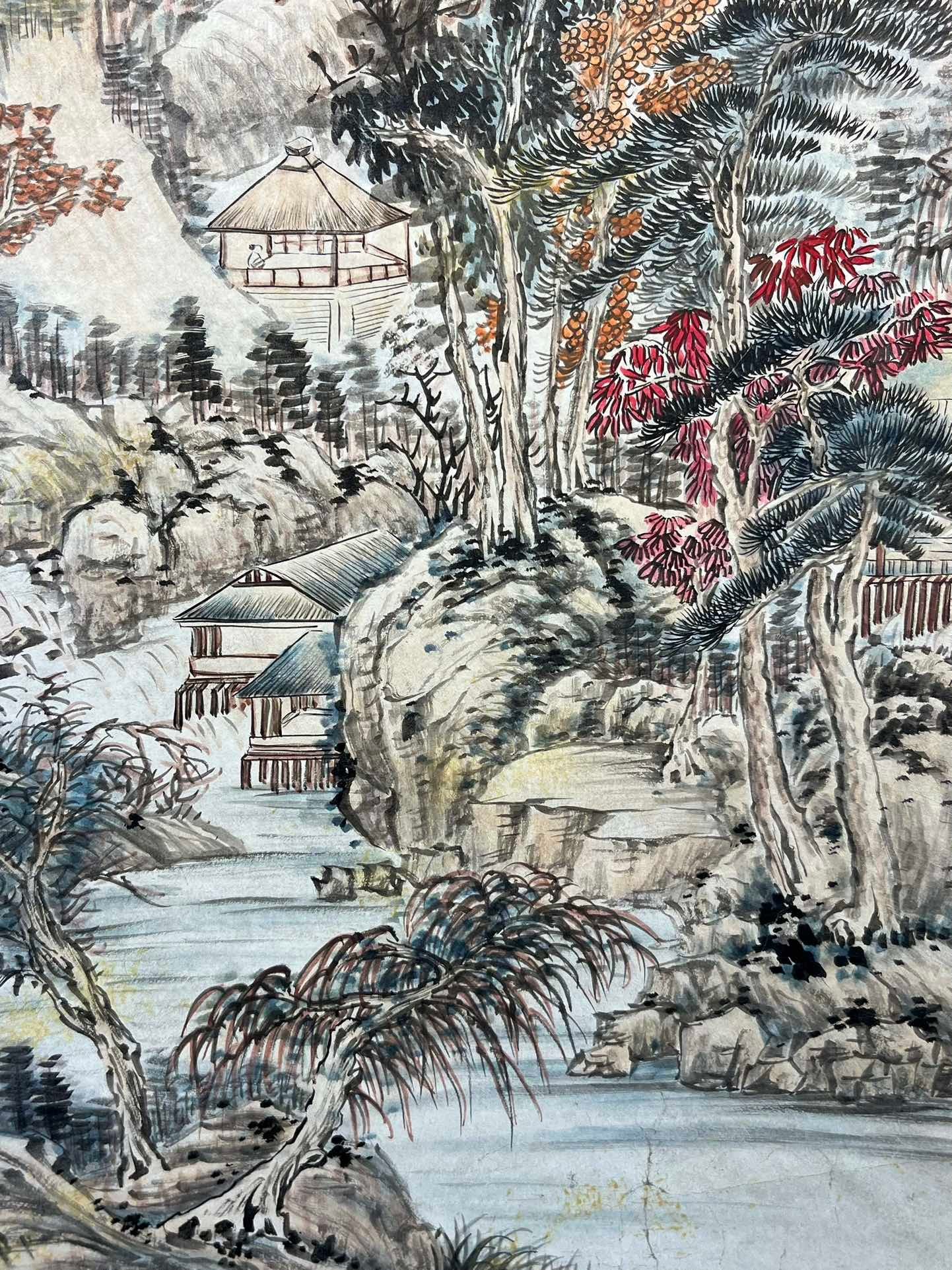 Chinese scroll painting Zhang Daqian