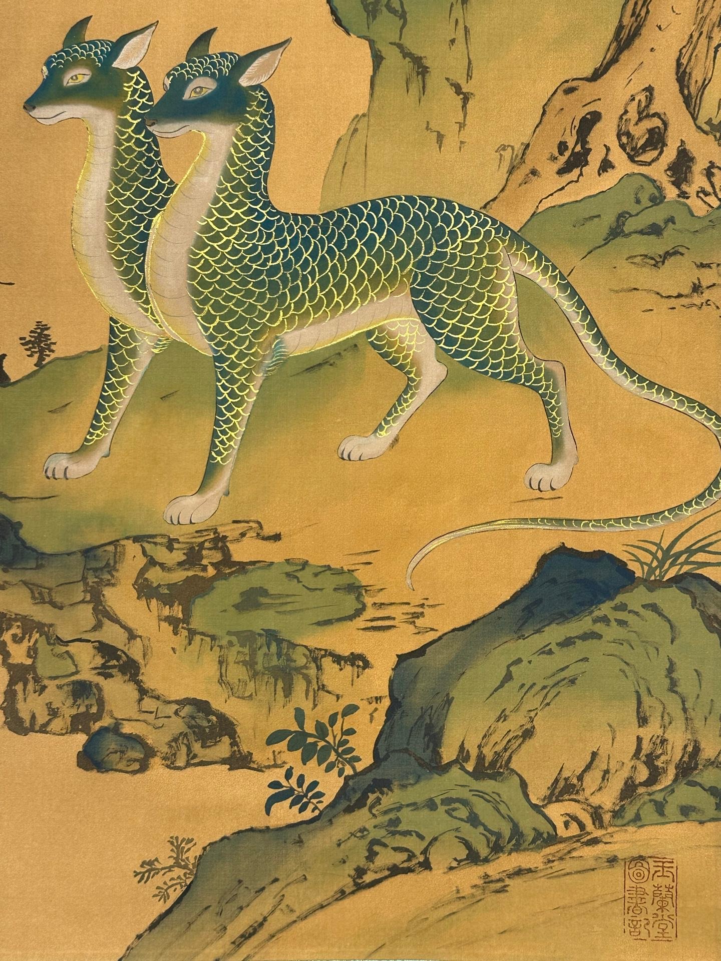 Chinese scroll painting Tang Yao