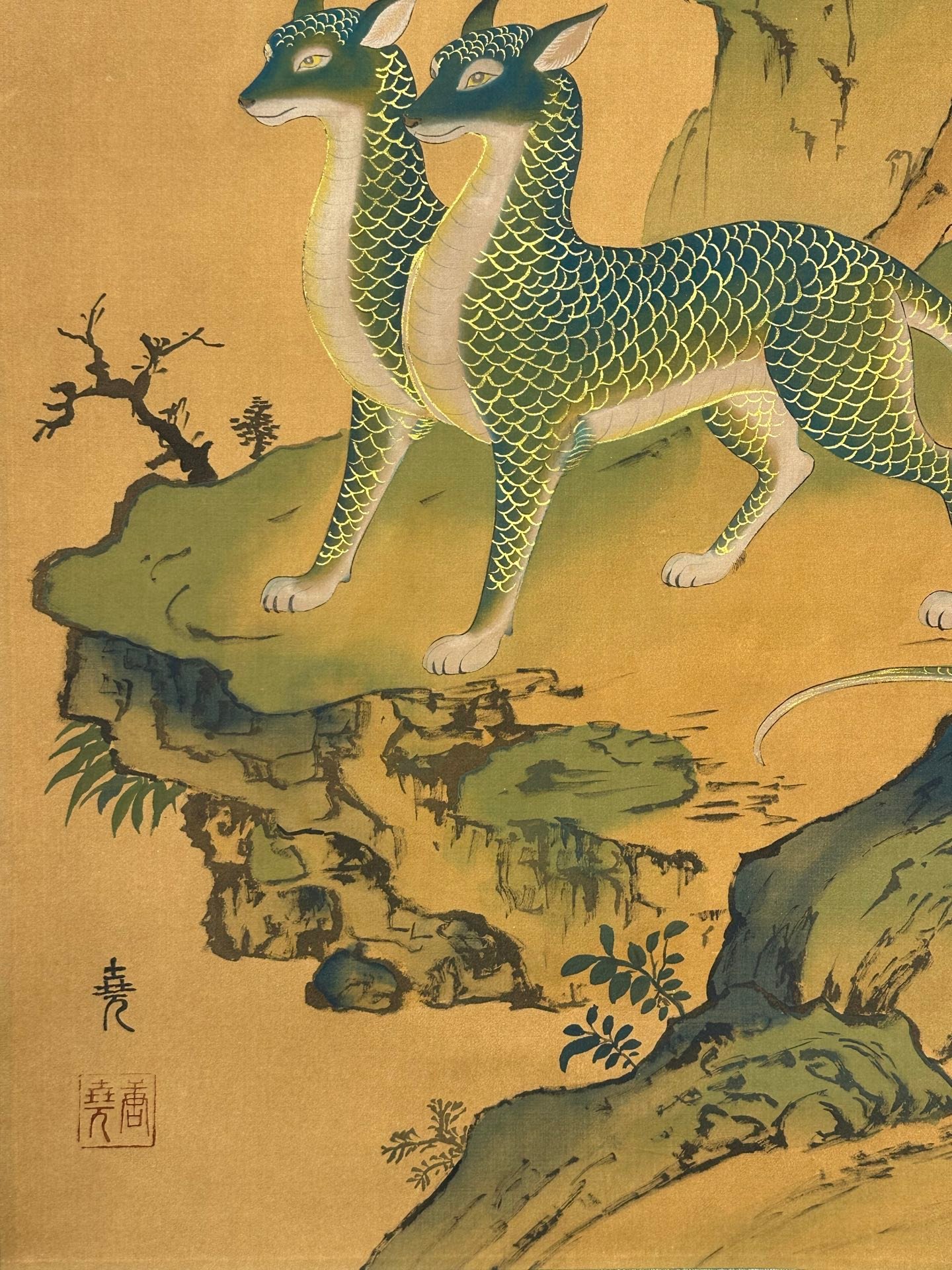 Chinese scroll painting Tang Yao