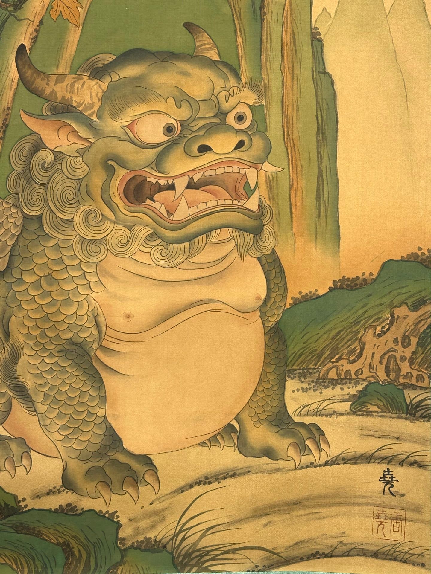 Chinese scroll painting Tang Yao