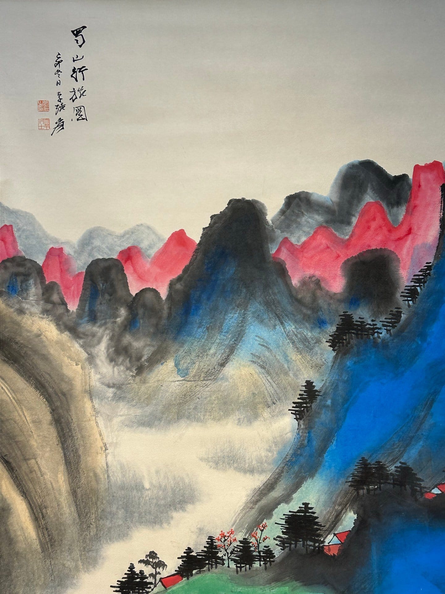 Chinese scroll painting Zhang Daqian