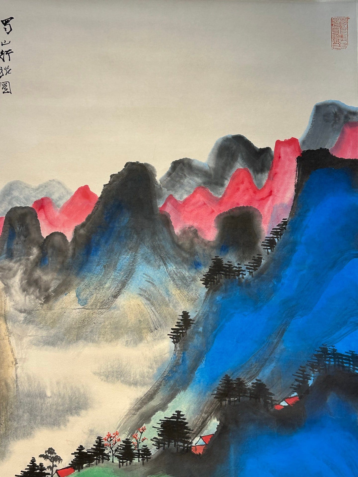 Chinese scroll painting Zhang Daqian