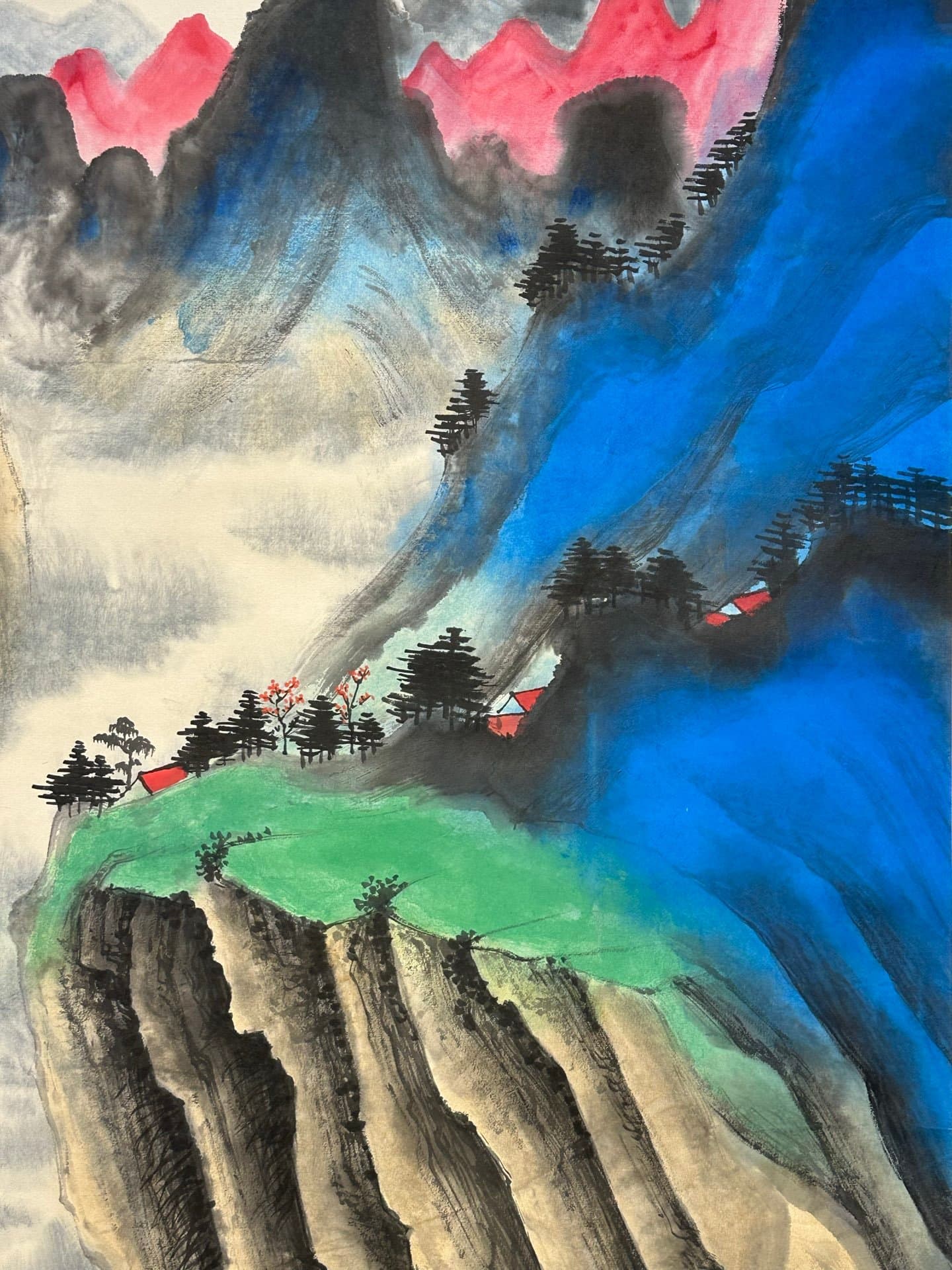 Chinese scroll painting Zhang Daqian