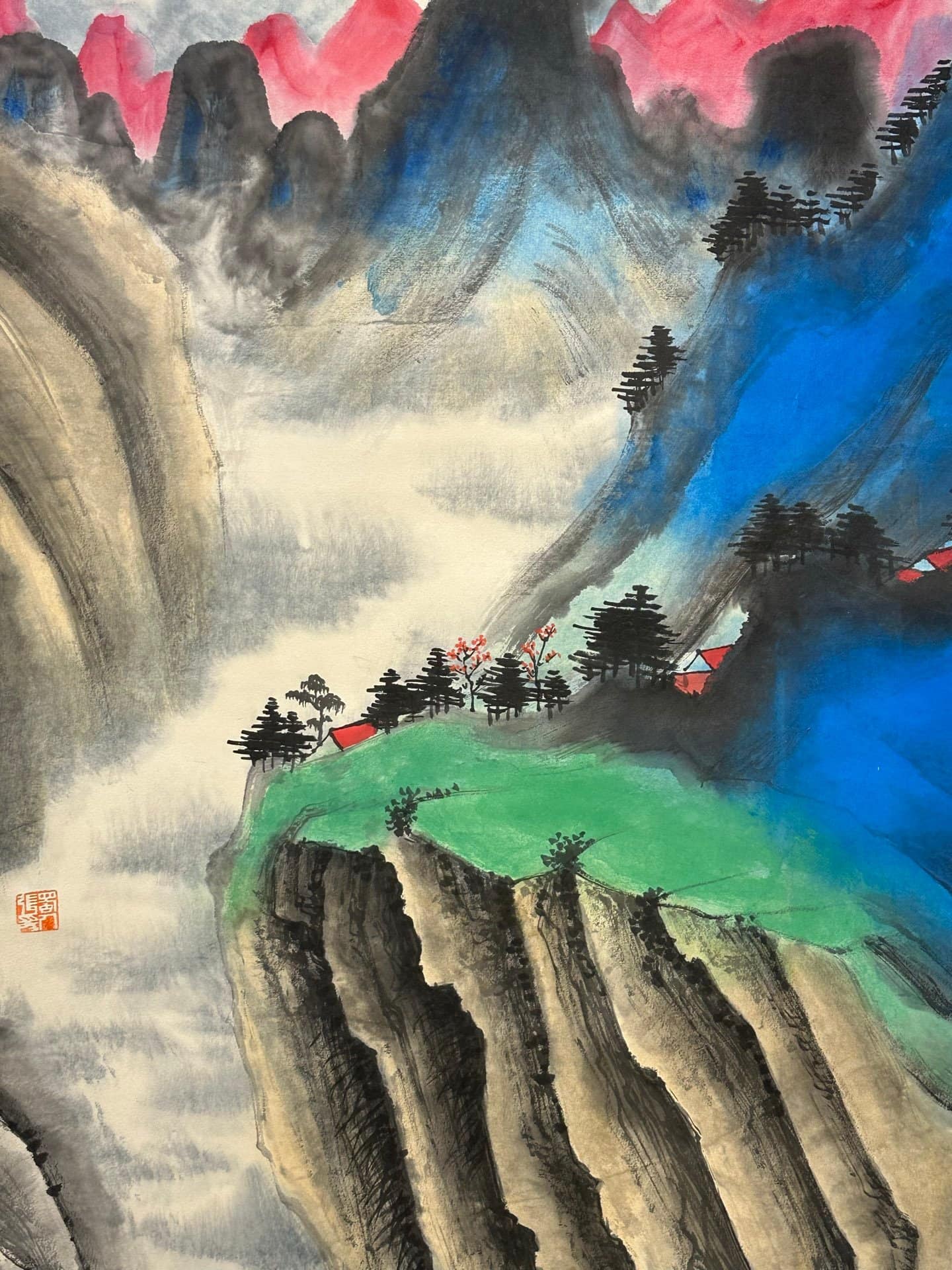 Chinese scroll painting Zhang Daqian