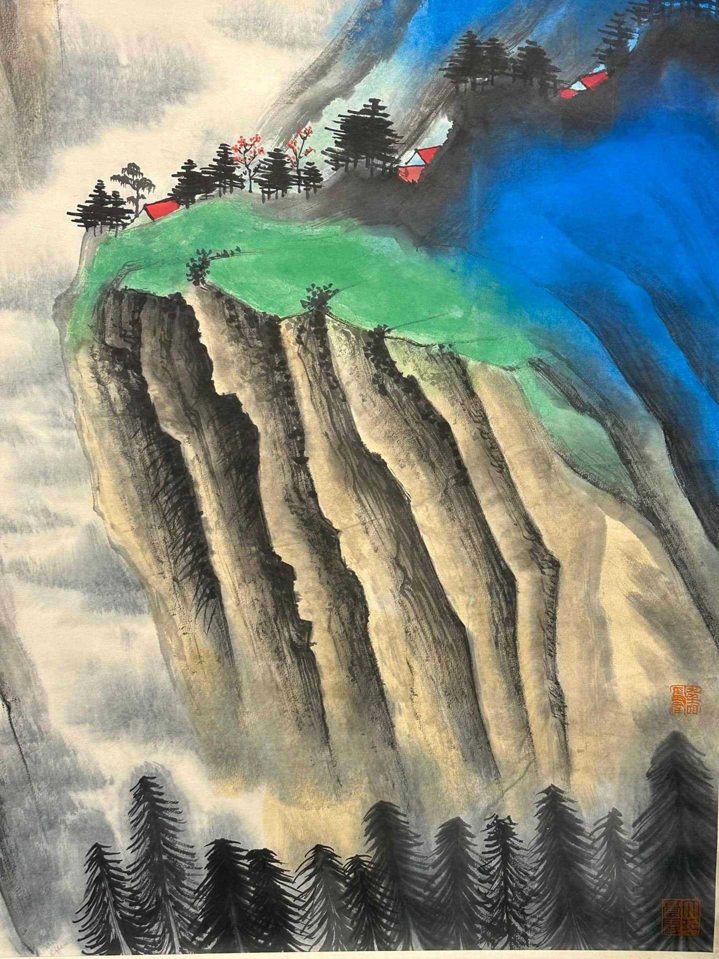 Chinese scroll painting Zhang Daqian