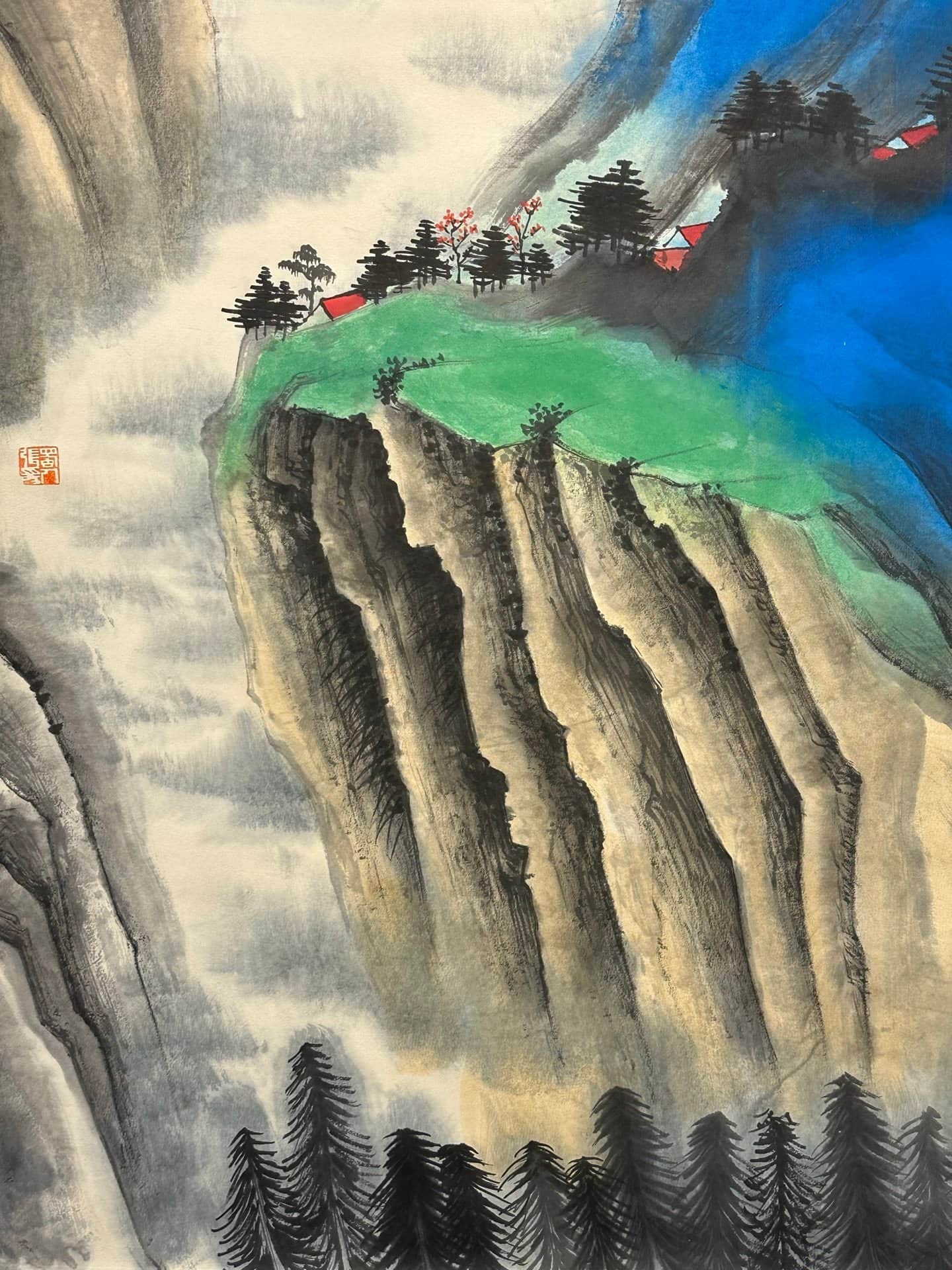 Chinese scroll painting Zhang Daqian