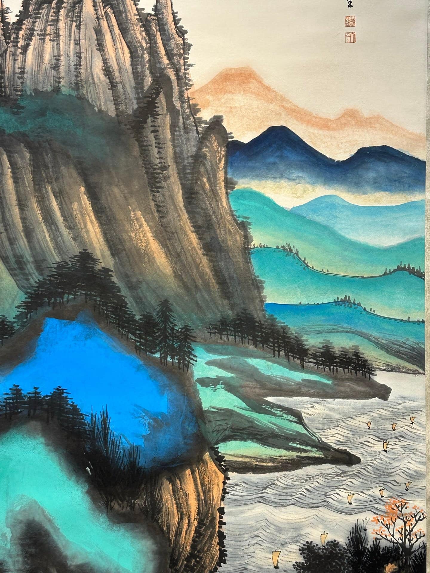 Chinese scroll painting Zhang Daqian
