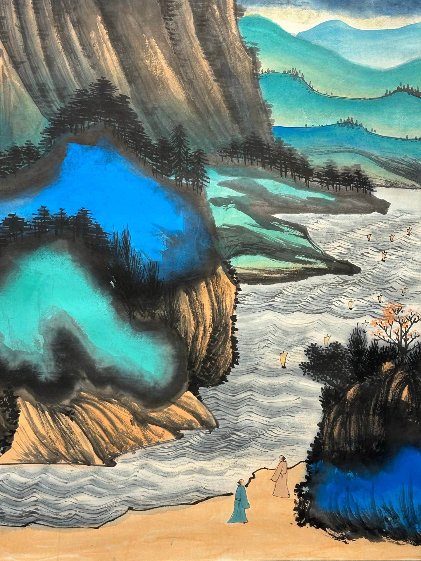 Chinese scroll painting Zhang Daqian