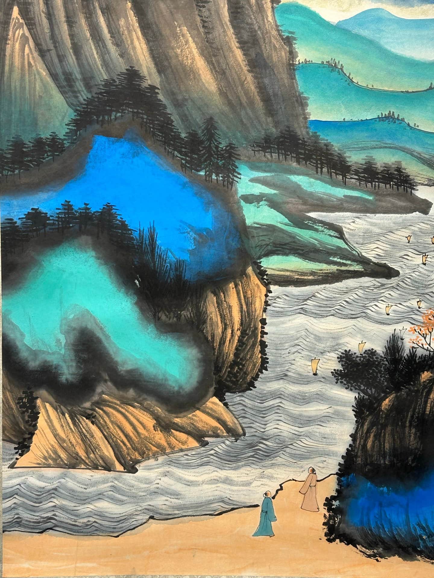 Chinese scroll painting Zhang Daqian