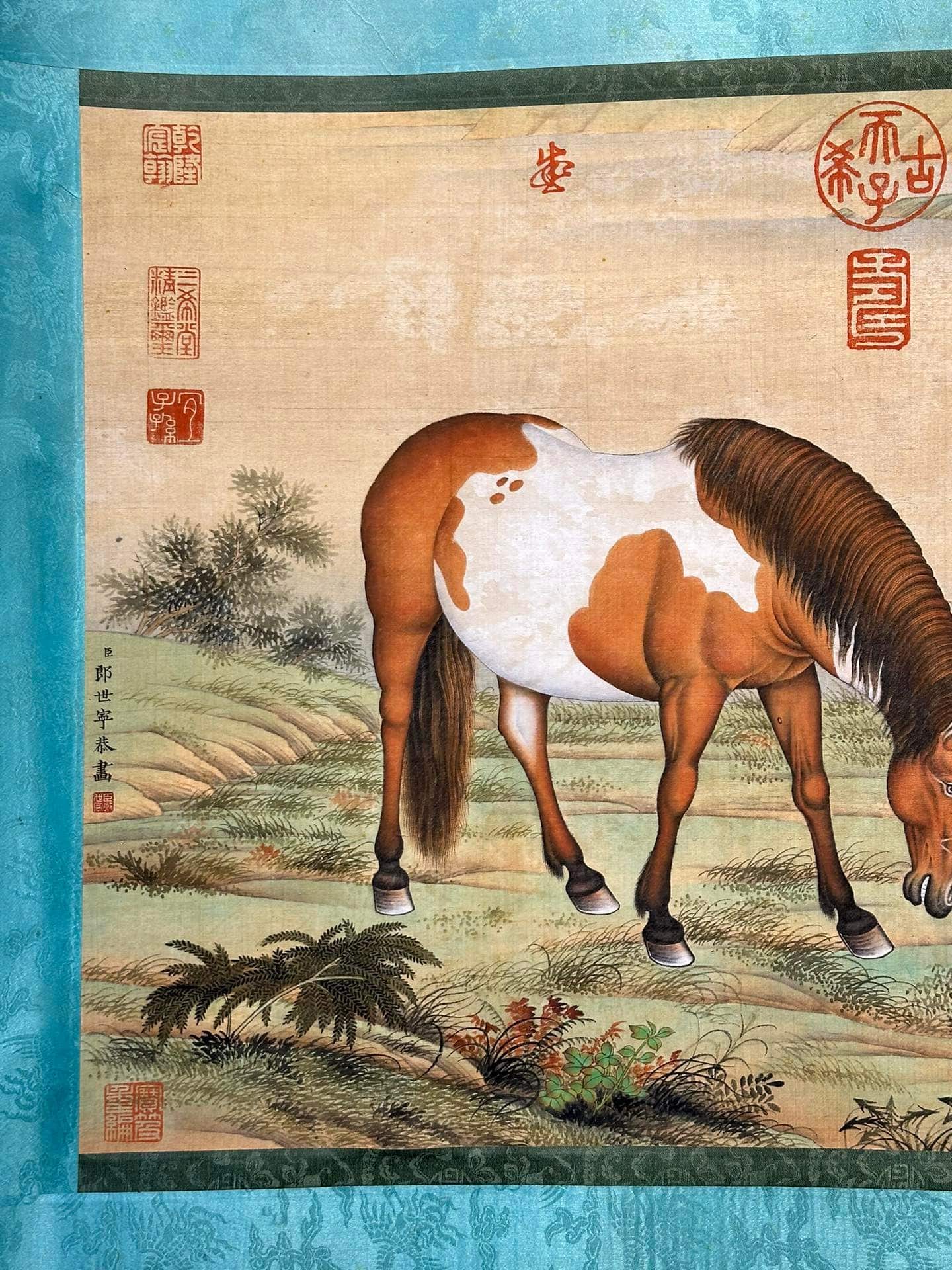 Chinese scroll painting Giuseppe