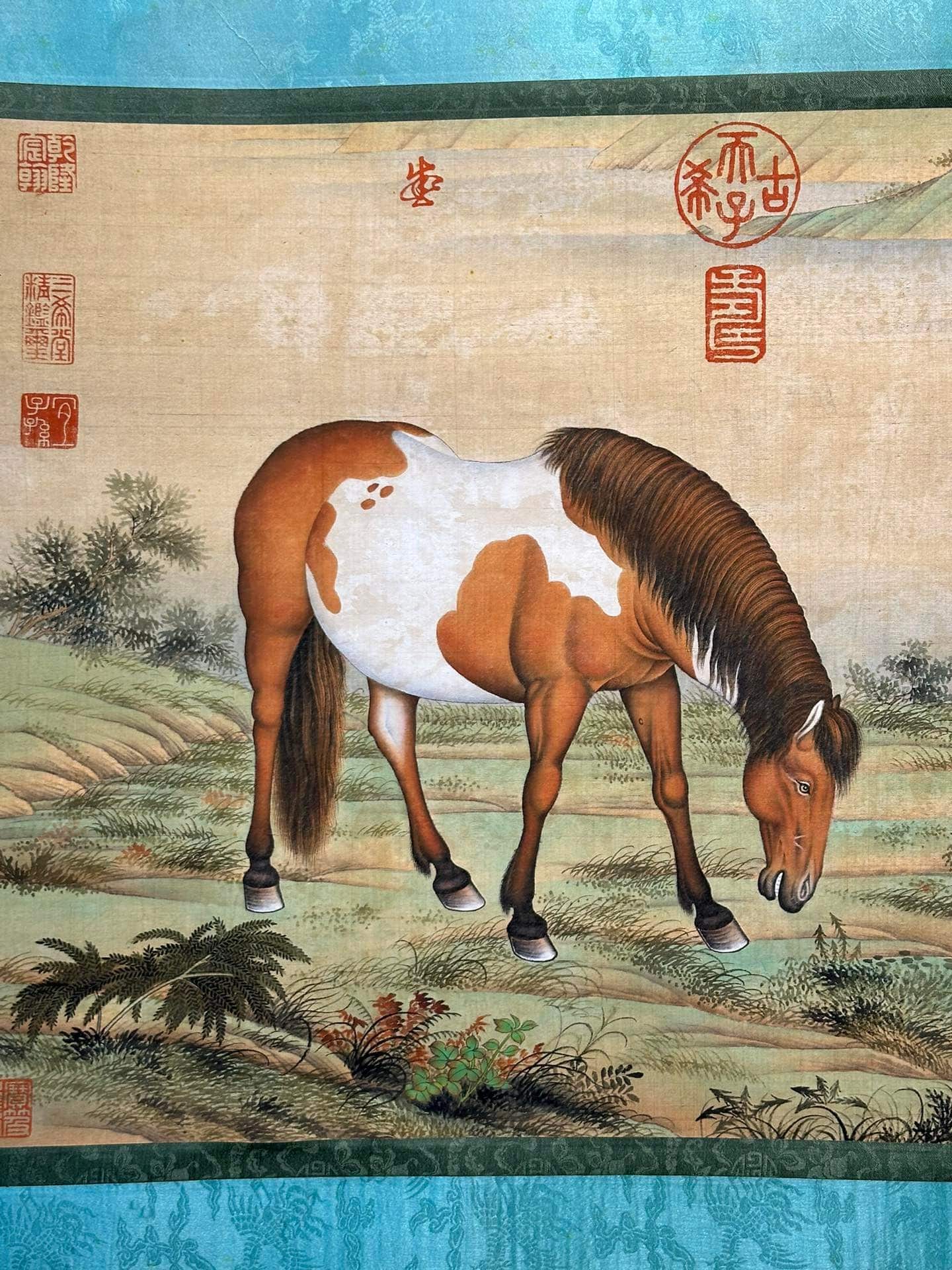 Chinese scroll painting Giuseppe
