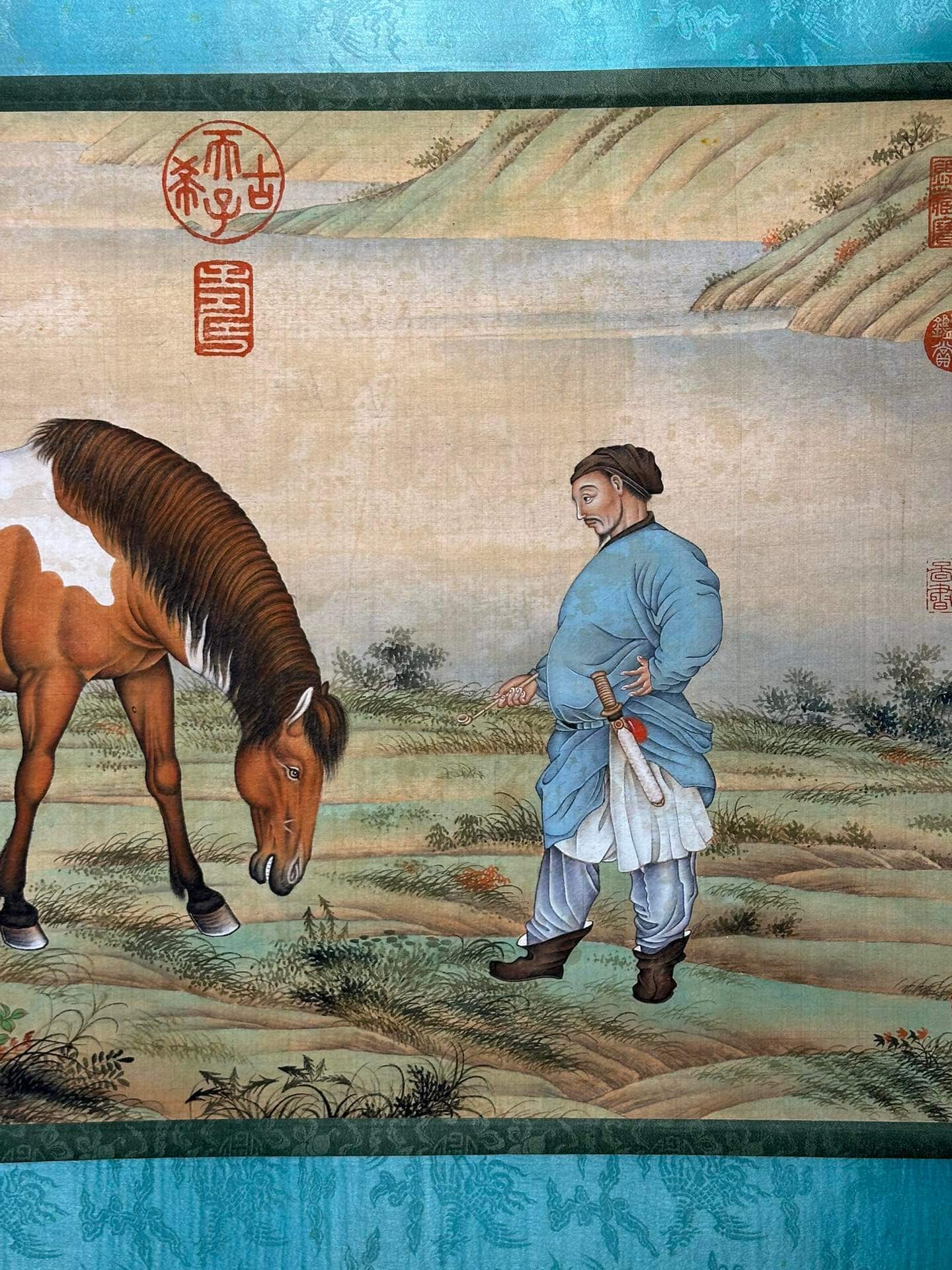 Chinese scroll painting Giuseppe