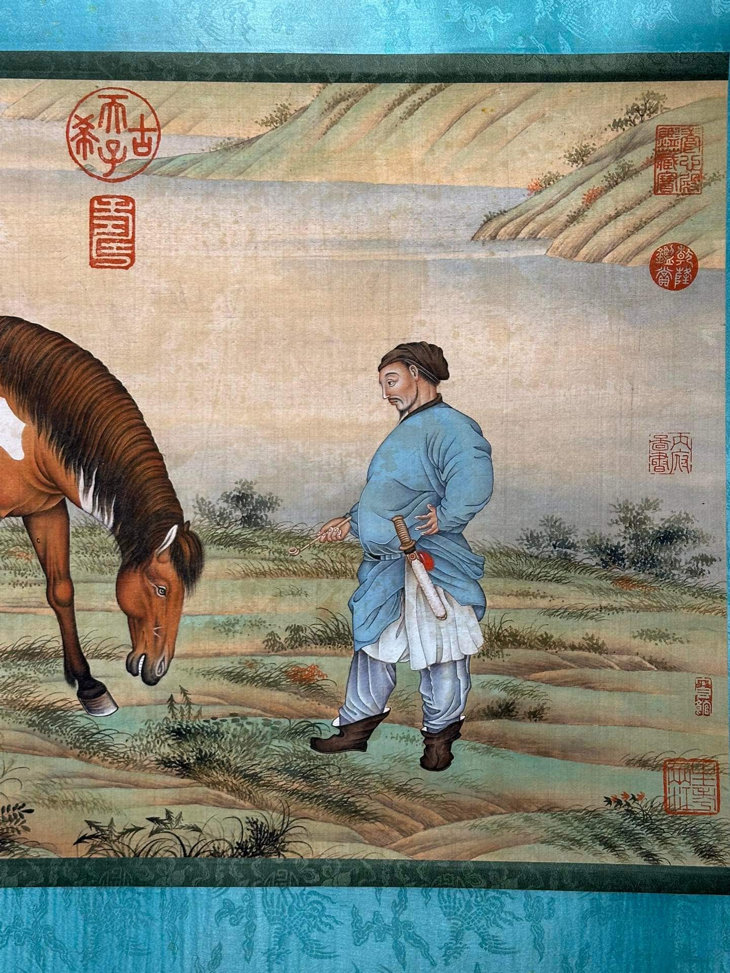 Chinese scroll painting Giuseppe