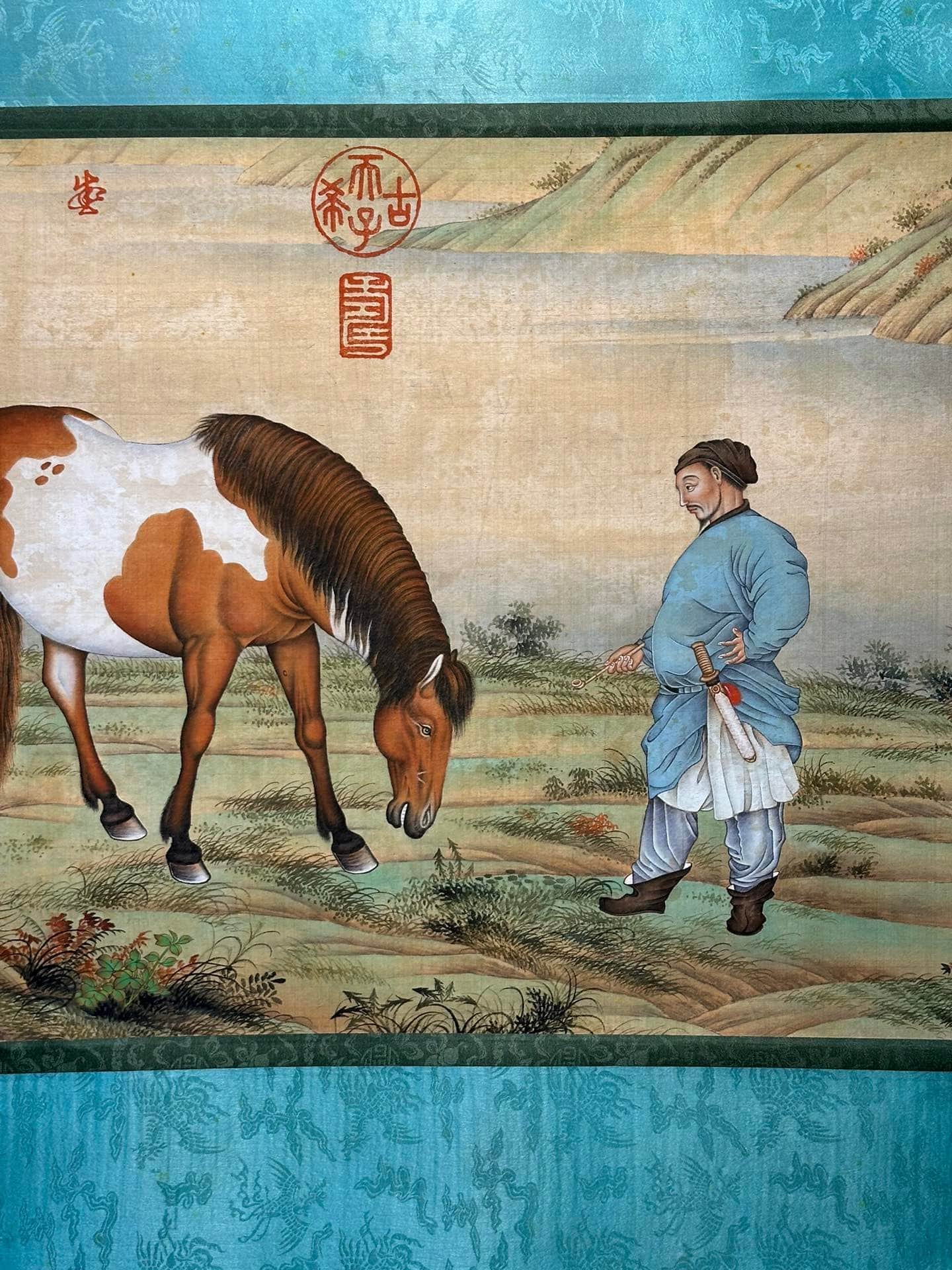 Chinese scroll painting Giuseppe