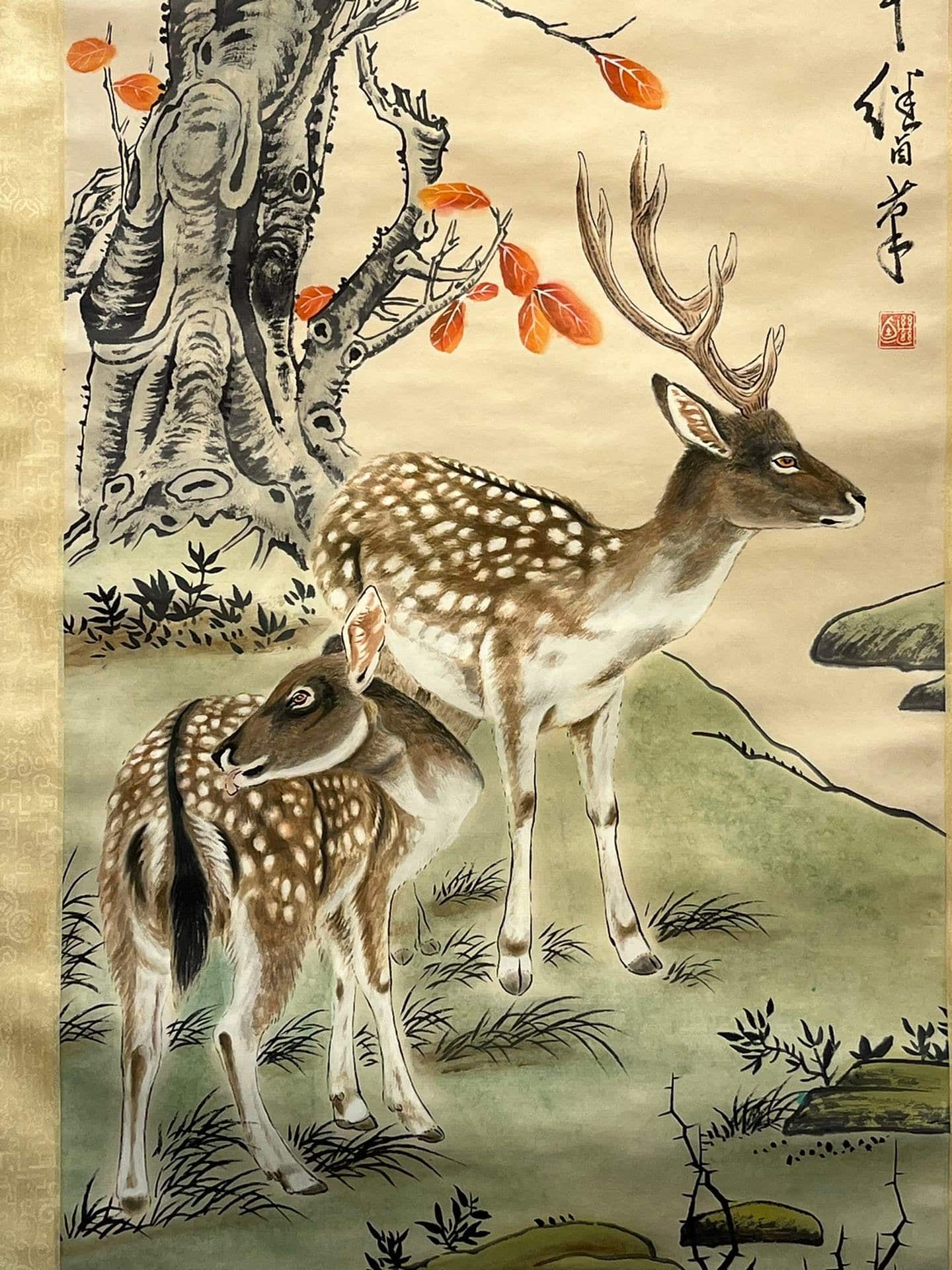 Chinese scroll painting Liu Jiyou