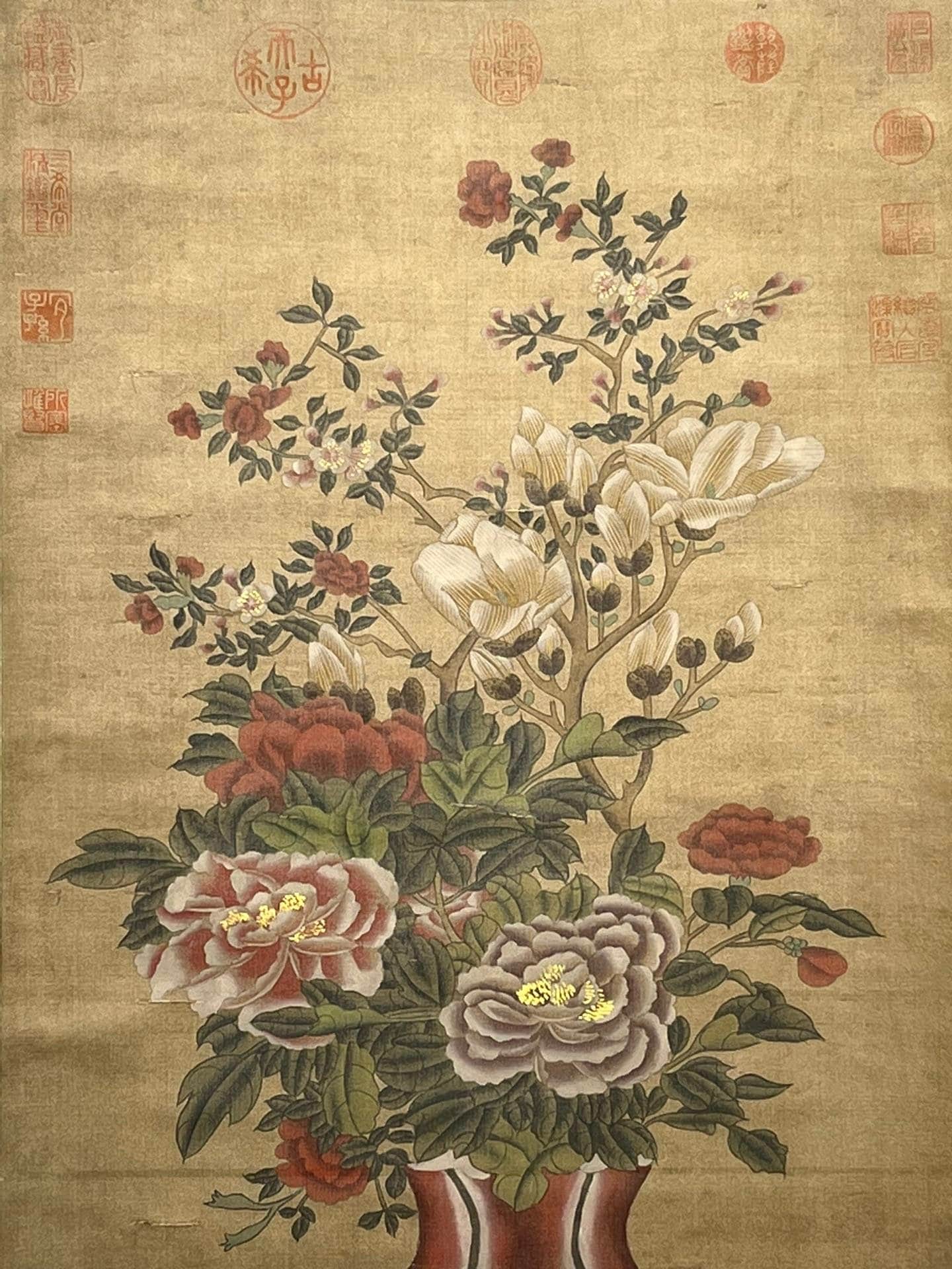 Chinese scroll painting Lin Chun