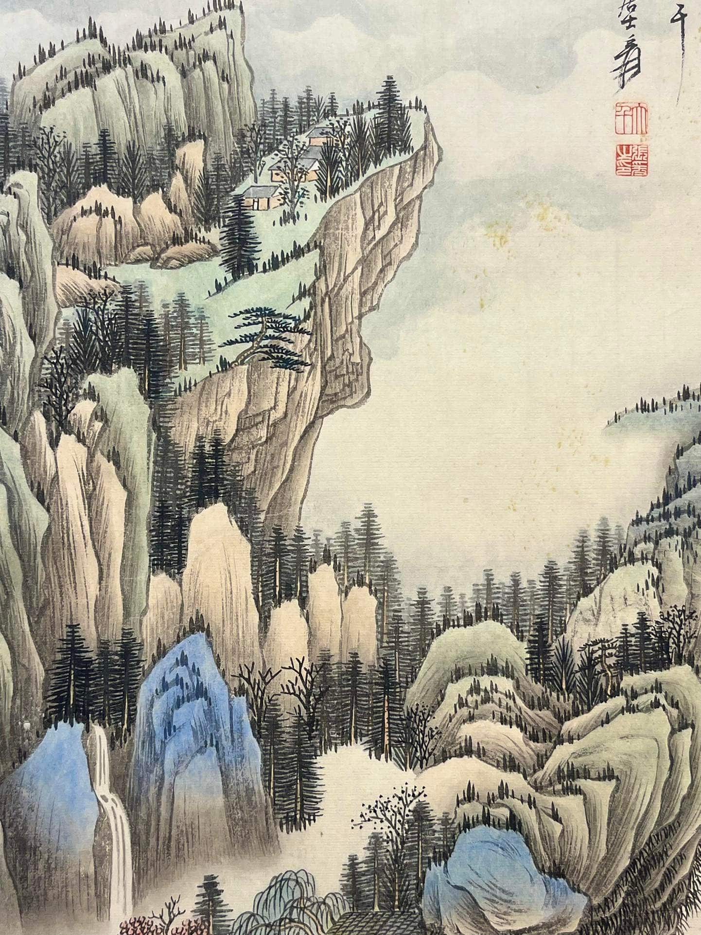 Chinese scroll painting Zhang Daqian