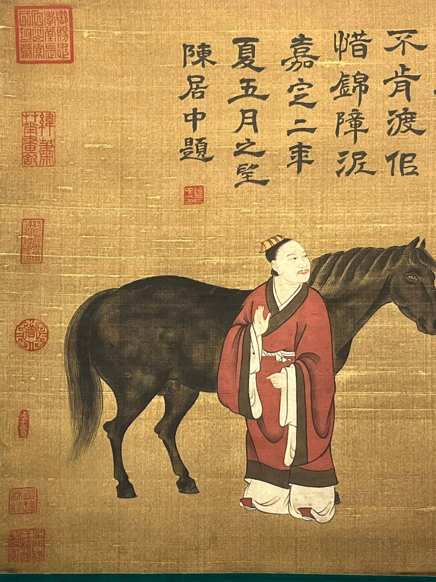 Chinese scroll painting Han Gan