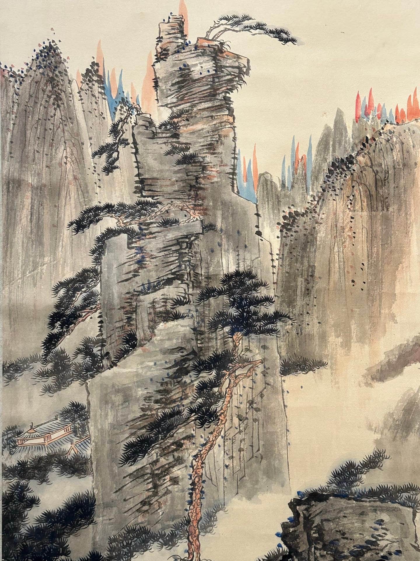 Chinese scroll painting Zhang Daqian