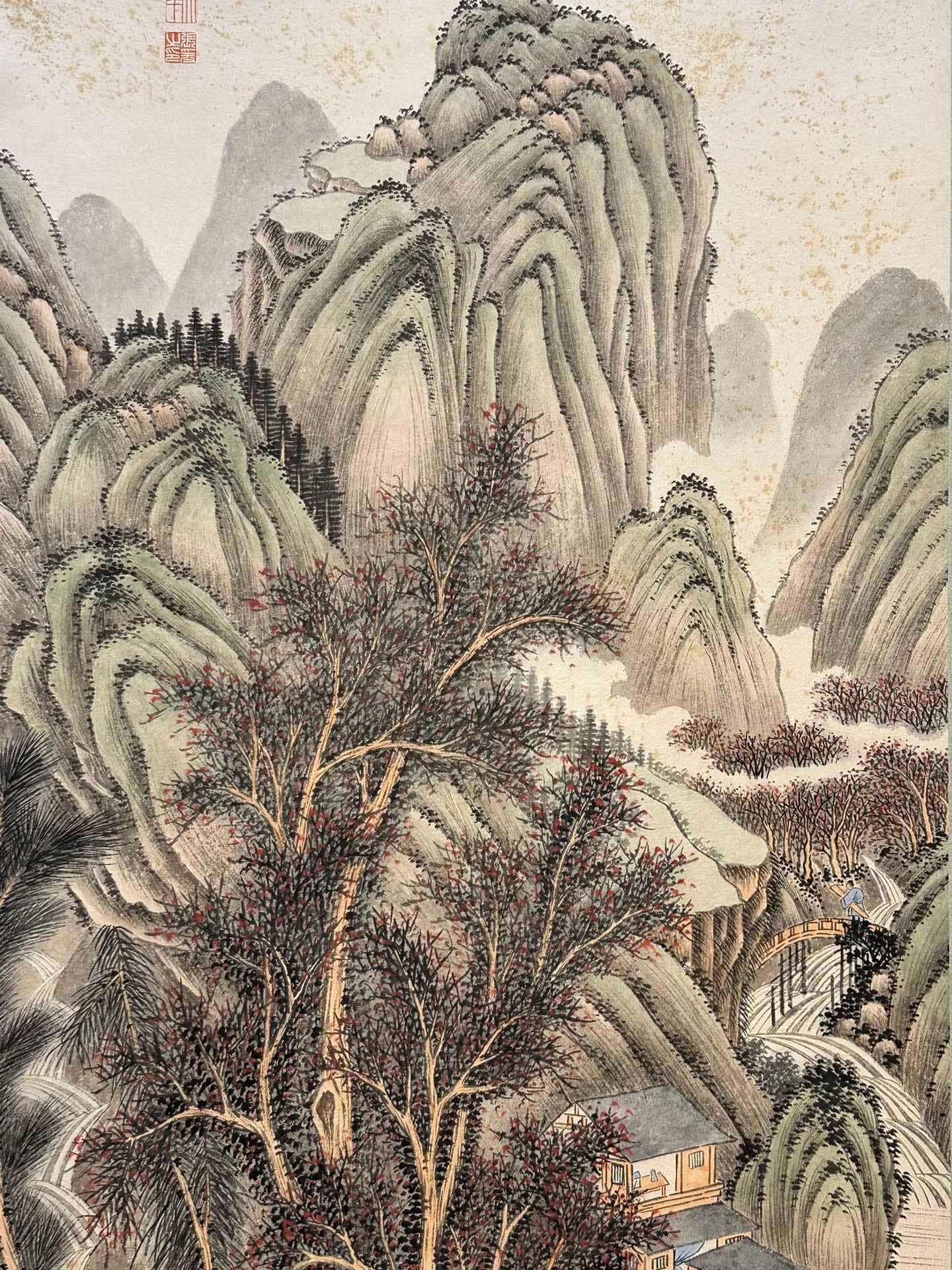 Chinese scroll painting Zhang Daqian