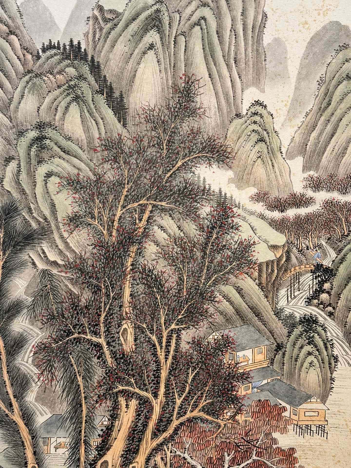 Chinese scroll painting Zhang Daqian