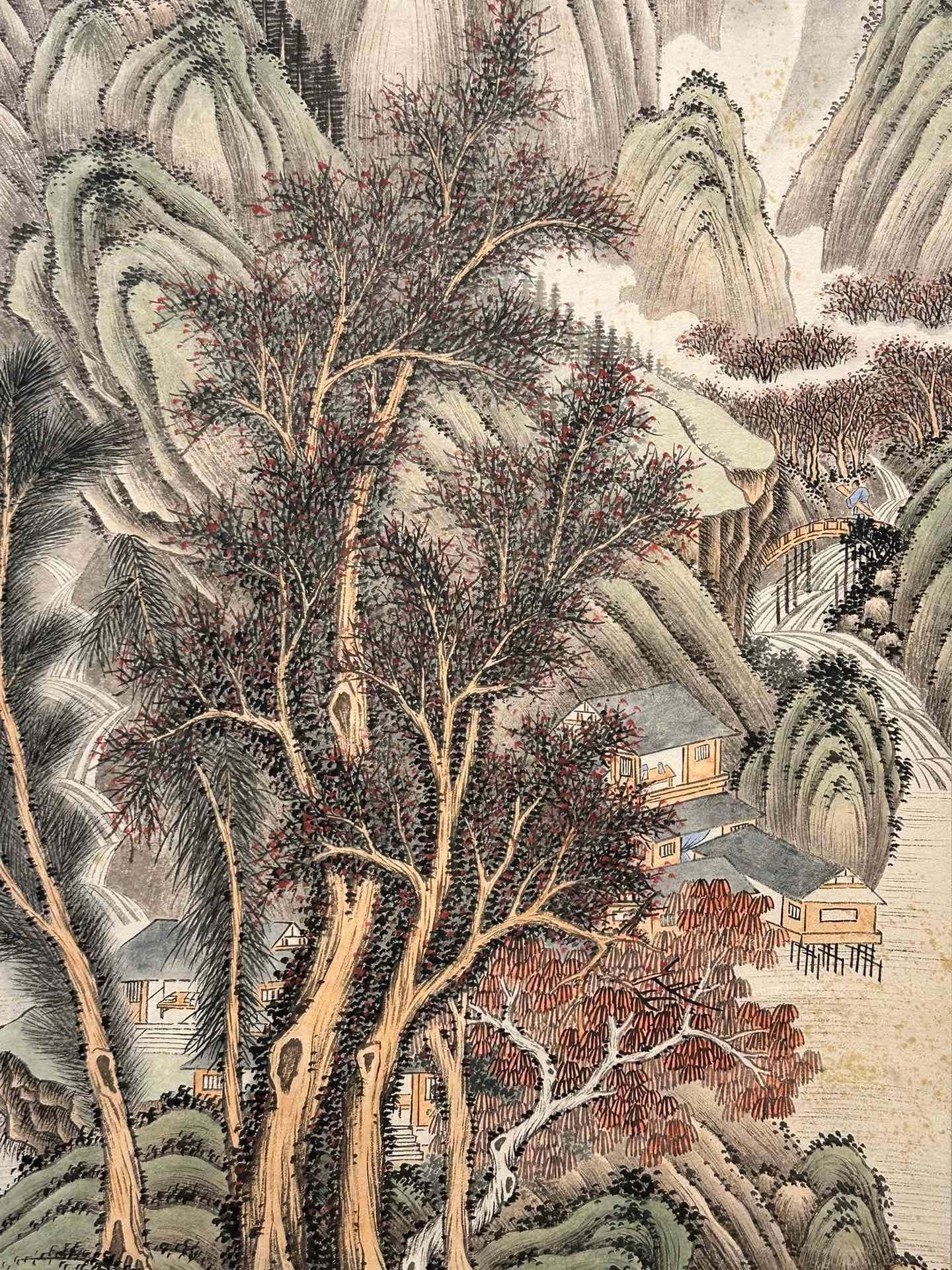 Chinese scroll painting Zhang Daqian