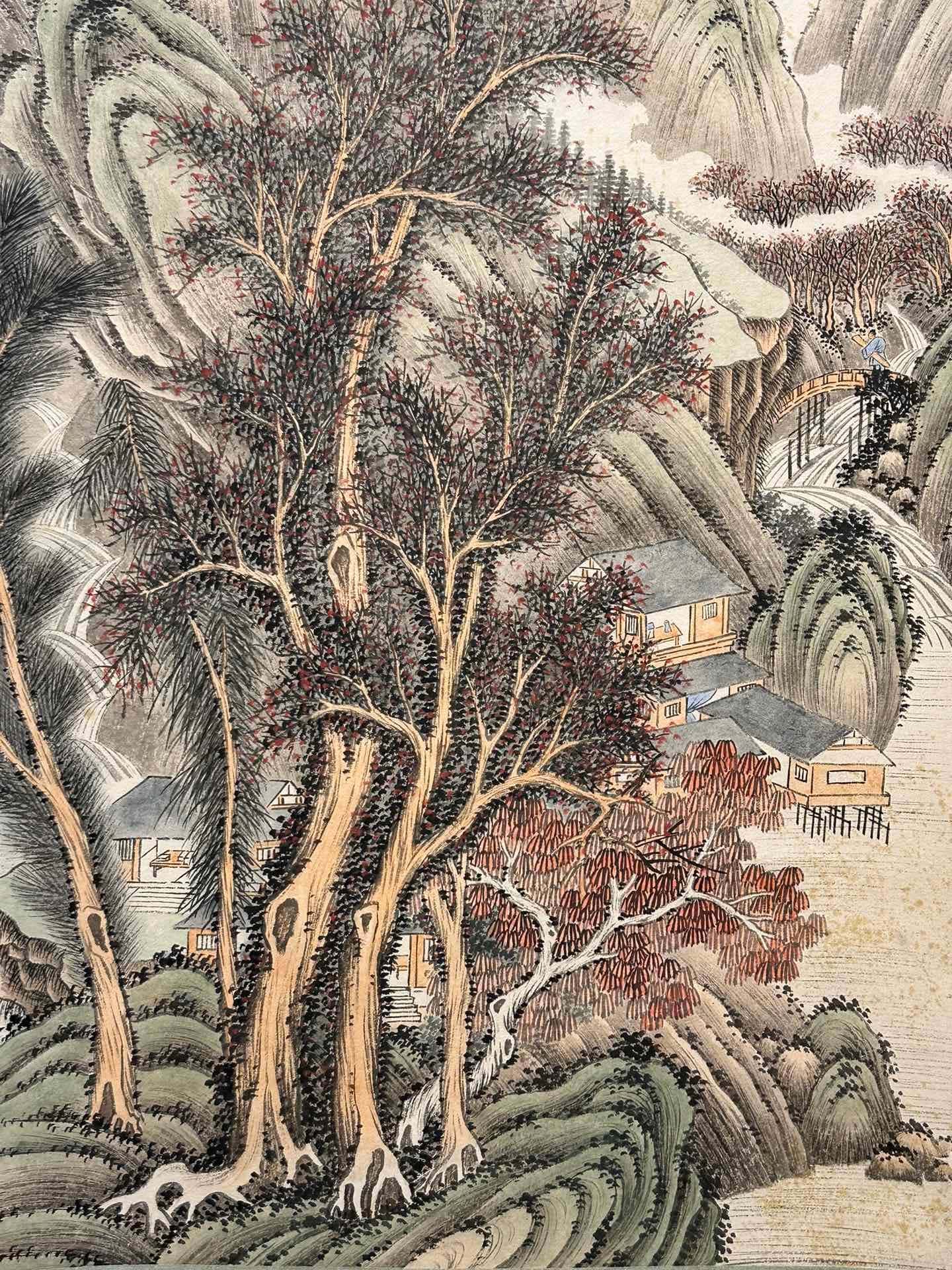 Chinese scroll painting Zhang Daqian
