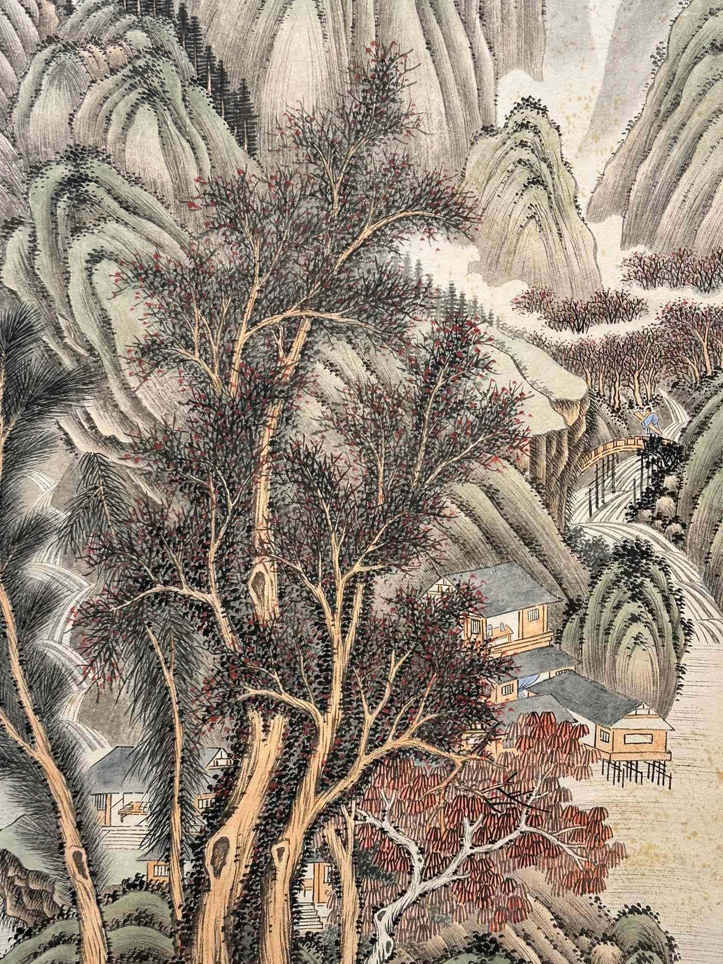 Chinese scroll painting Zhang Daqian