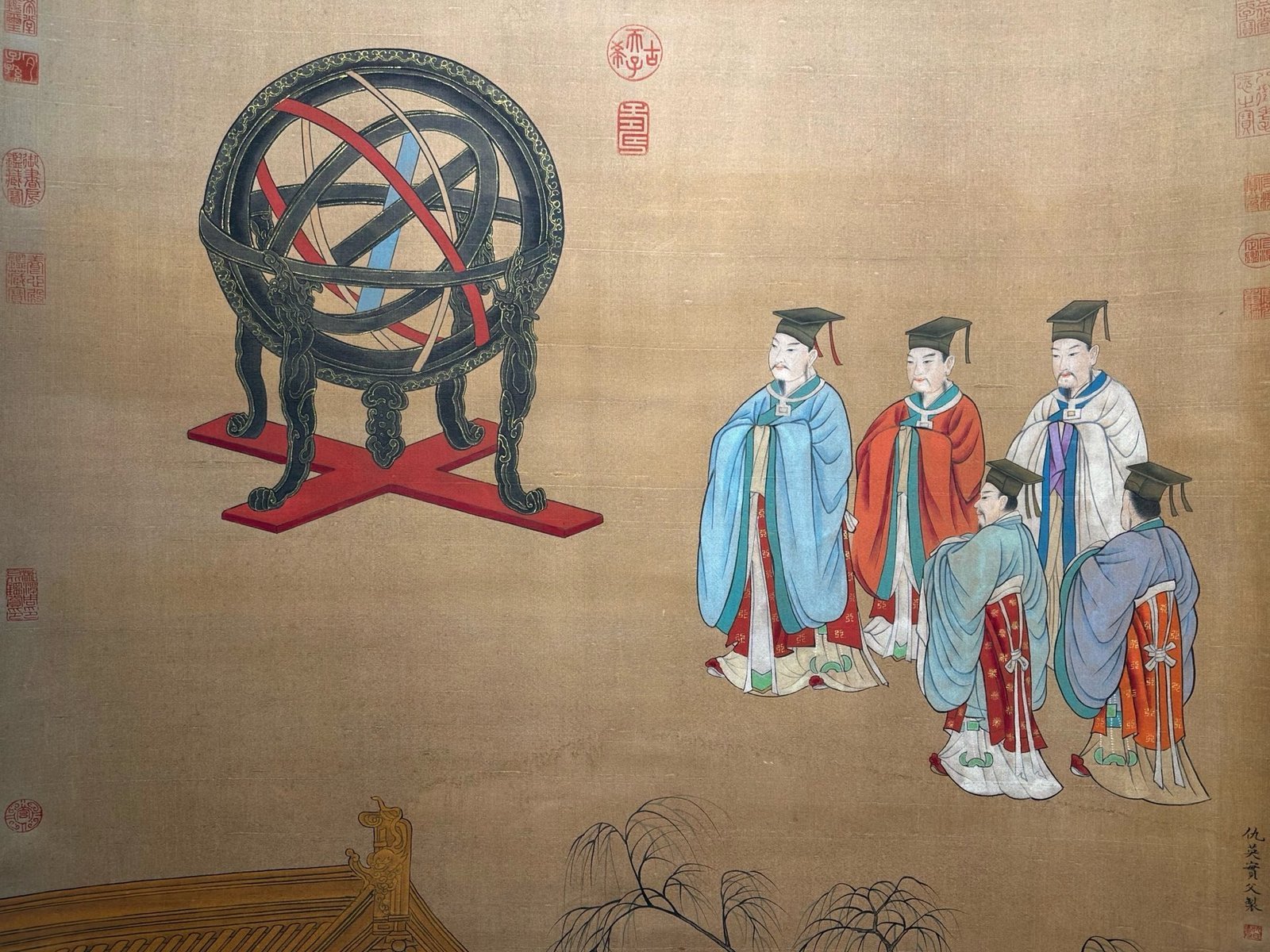 Chinese scroll painting Qiu Ying