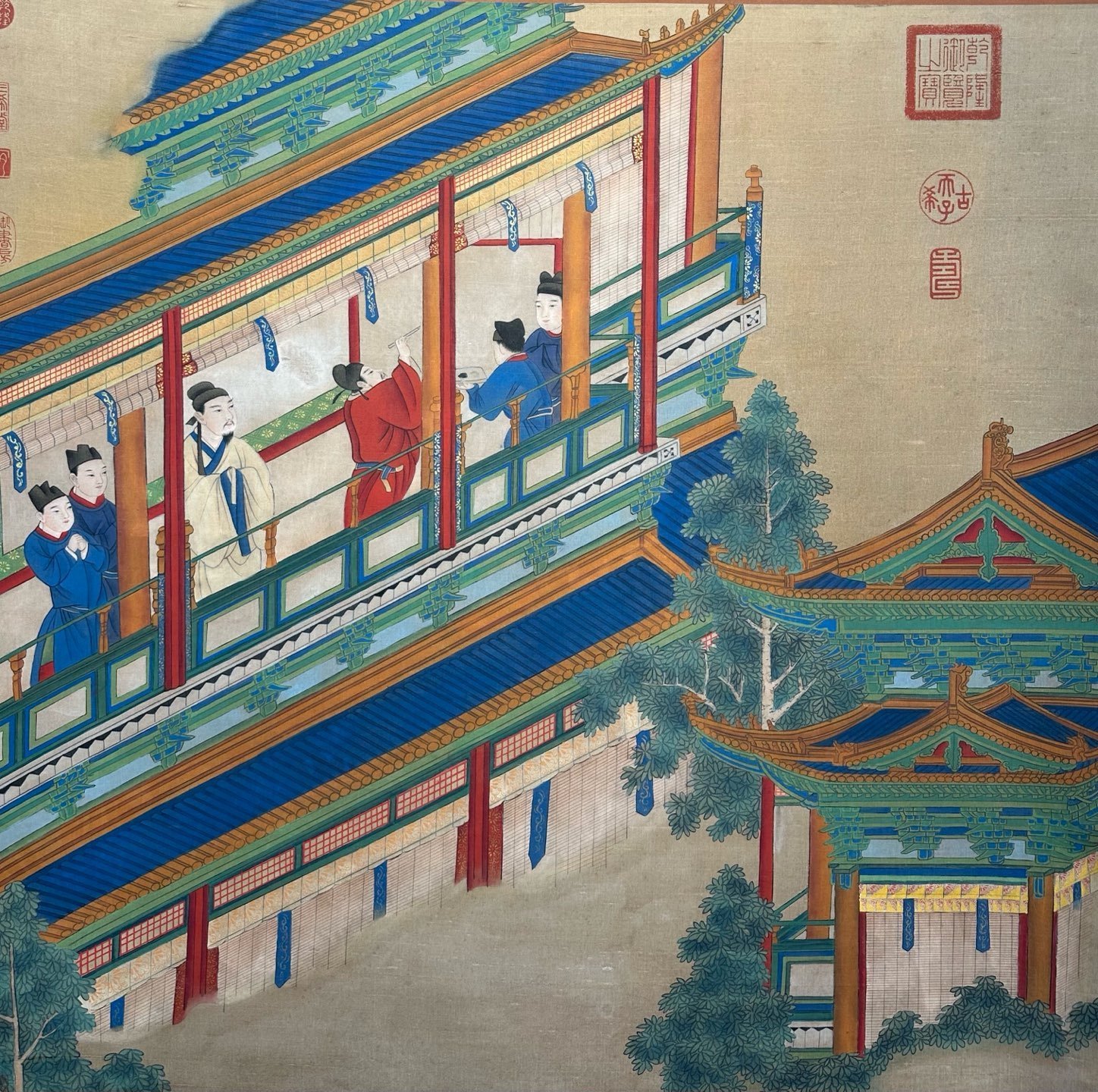 Chinese scroll painting Qiu Ying