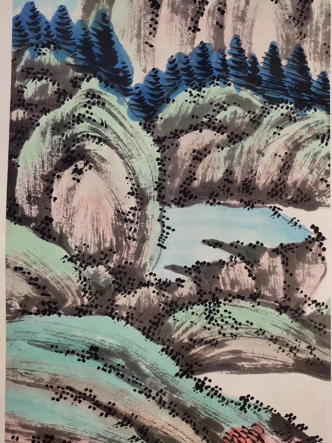 Chinese scroll painting Zhang Daqian
