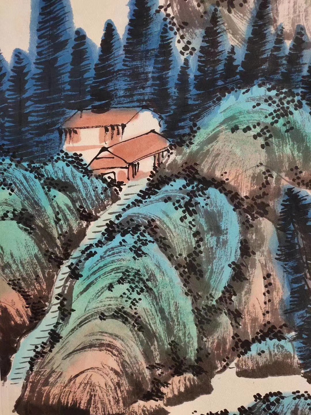 Chinese scroll painting Zhang Daqian